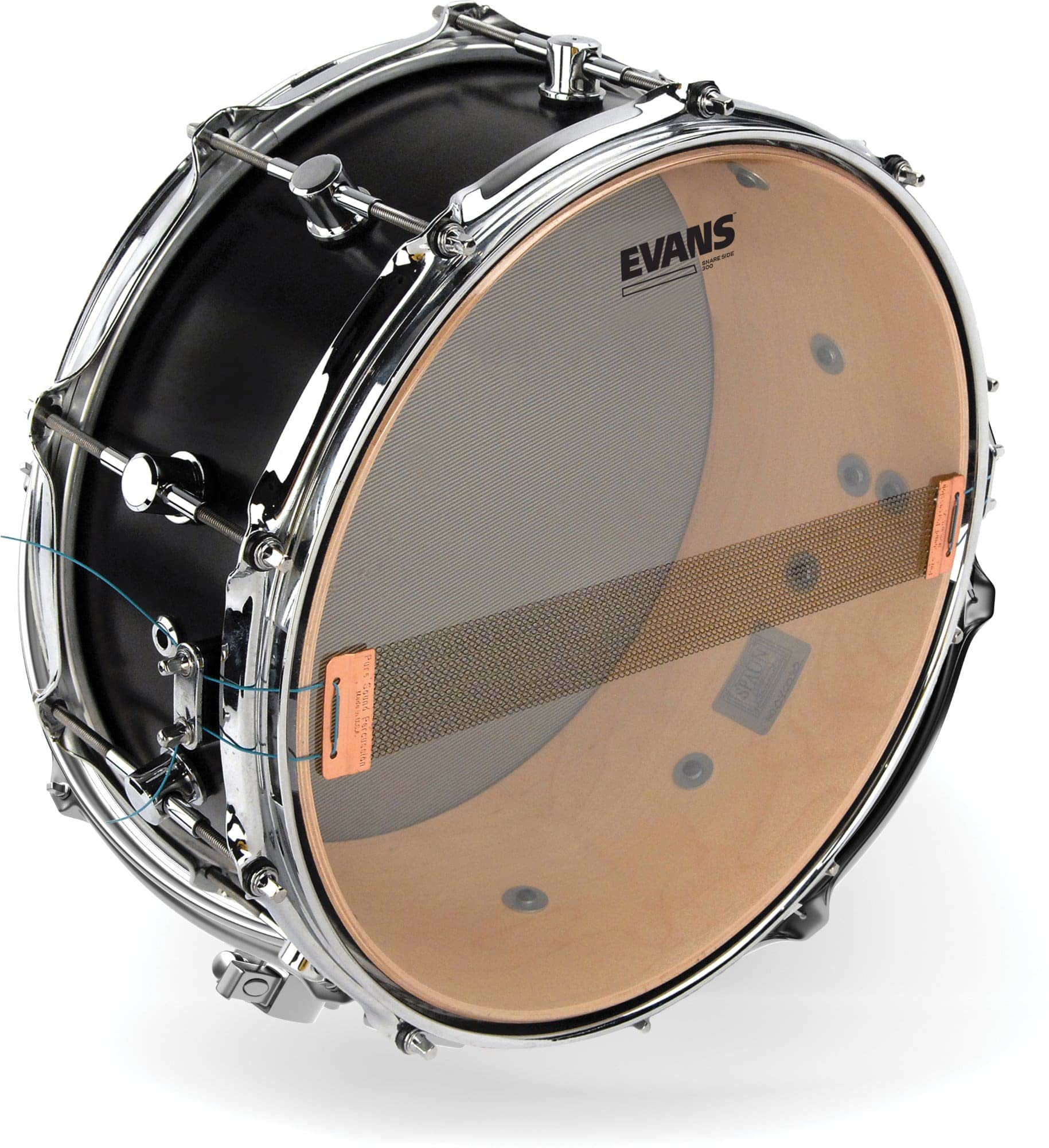 Evans Clear 300 Snare Side Drumhead, 14      Made Using A Single Ply Of 3Mil Film For Wide Dynamic Range And Controlled Snare Re