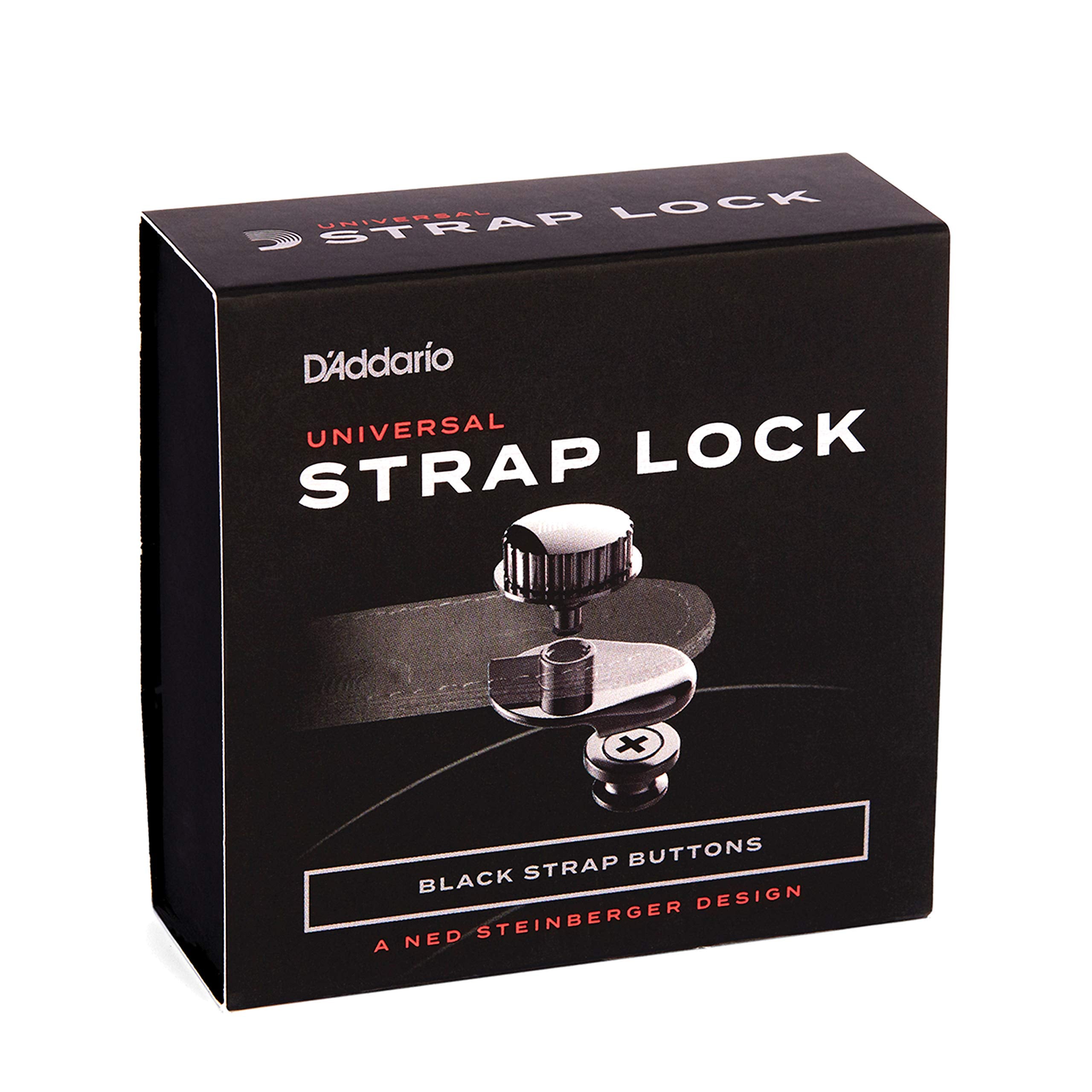 D'Addario Accessories Universal Strap Lock System, Black