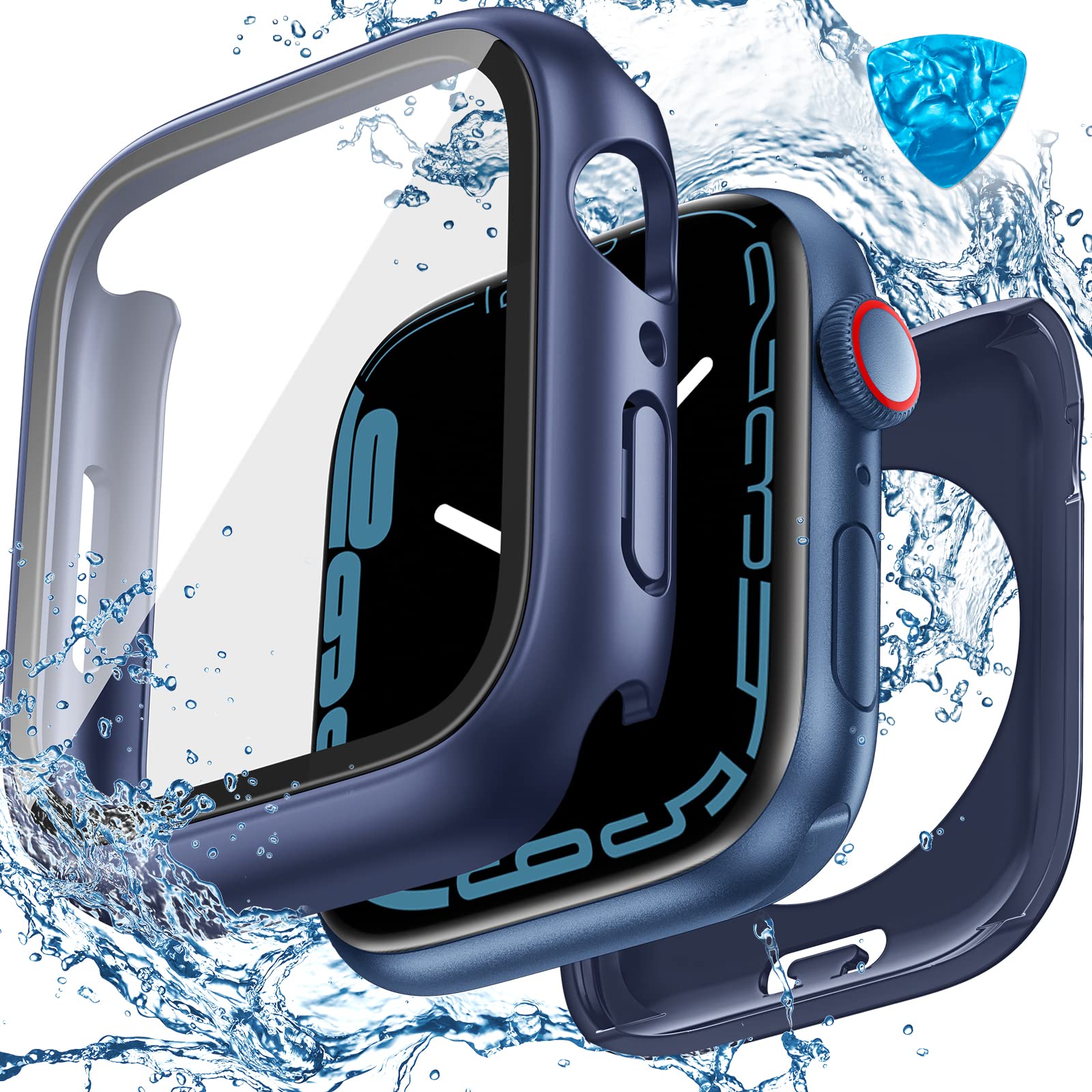 [2 in 1] Goton Waterproof Case for Apple Watch Series 10 9 8 7 SE2 SE 6 5 4 Ultra 2 Ultra 46mm 42mm 45mm 44mm 41mm 40mm 49mm, 36