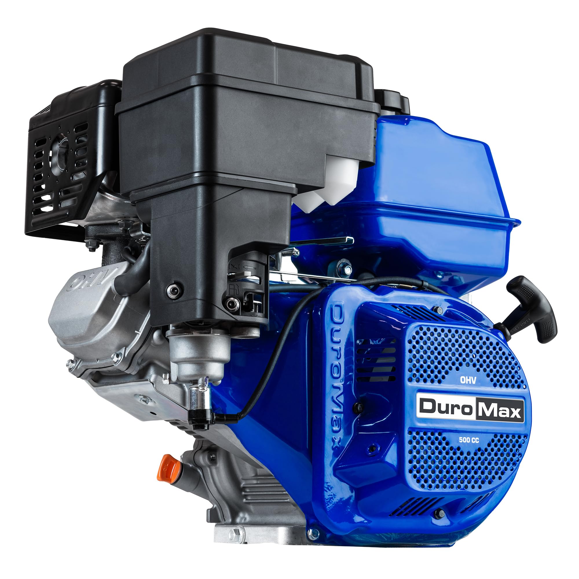 Duromax Xp20Hp 500Cc 1 Inch Shaft Recoil Start Gas Powered Engine, Blue