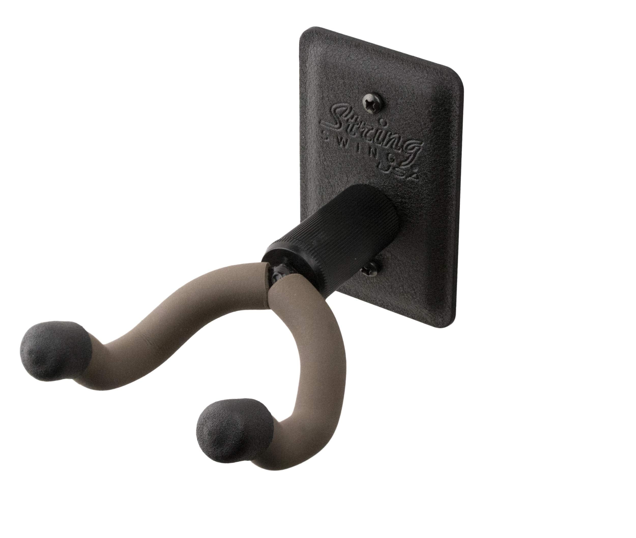 String Swing Guitar Wall Mount Black Metal BCC11K Home and Studio Guitar Keeper