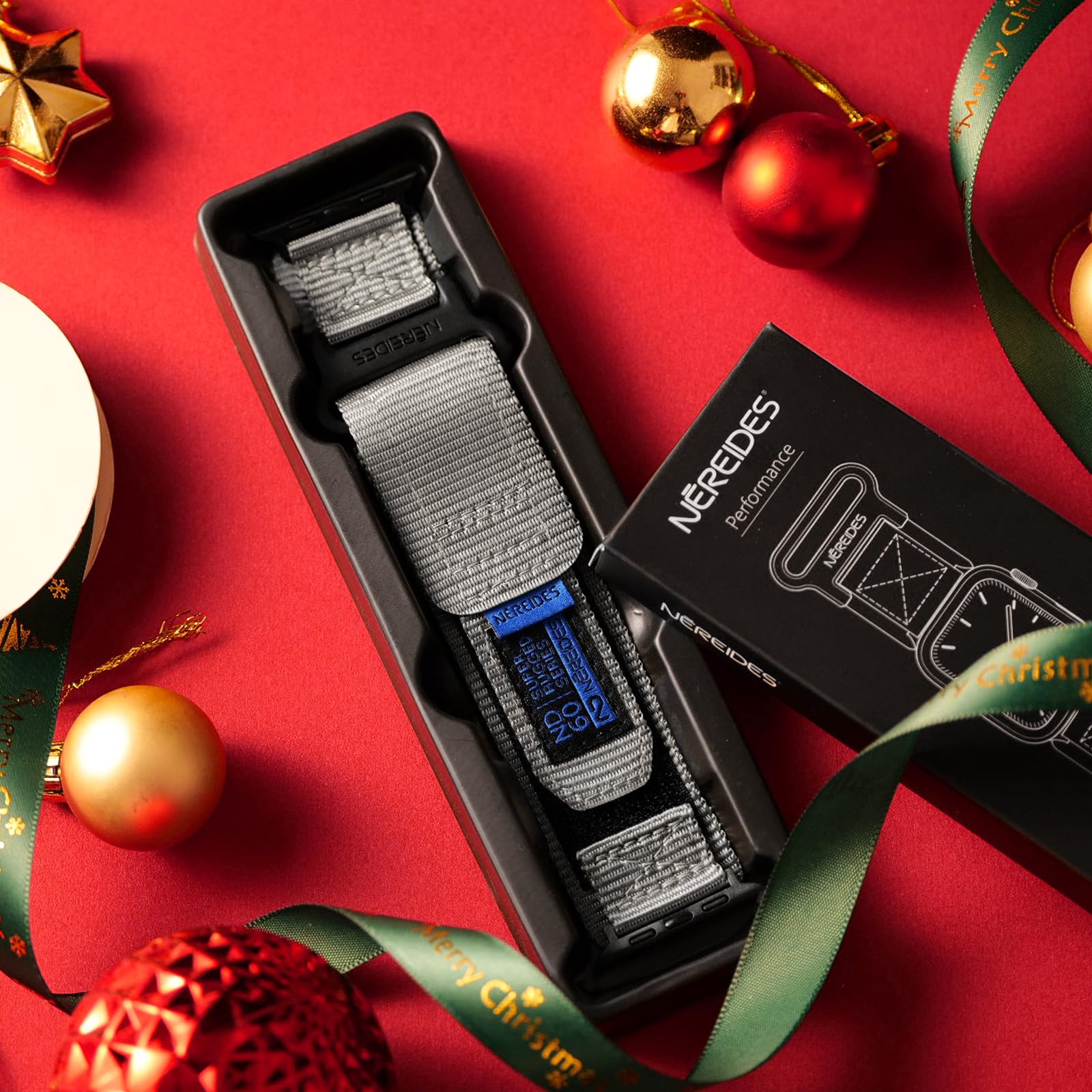 Nereides Compatible With Apple Watch Band Ultra 1/2, Nylon Sports Strap With Woven Design For 49Mm (Xl, Grey)