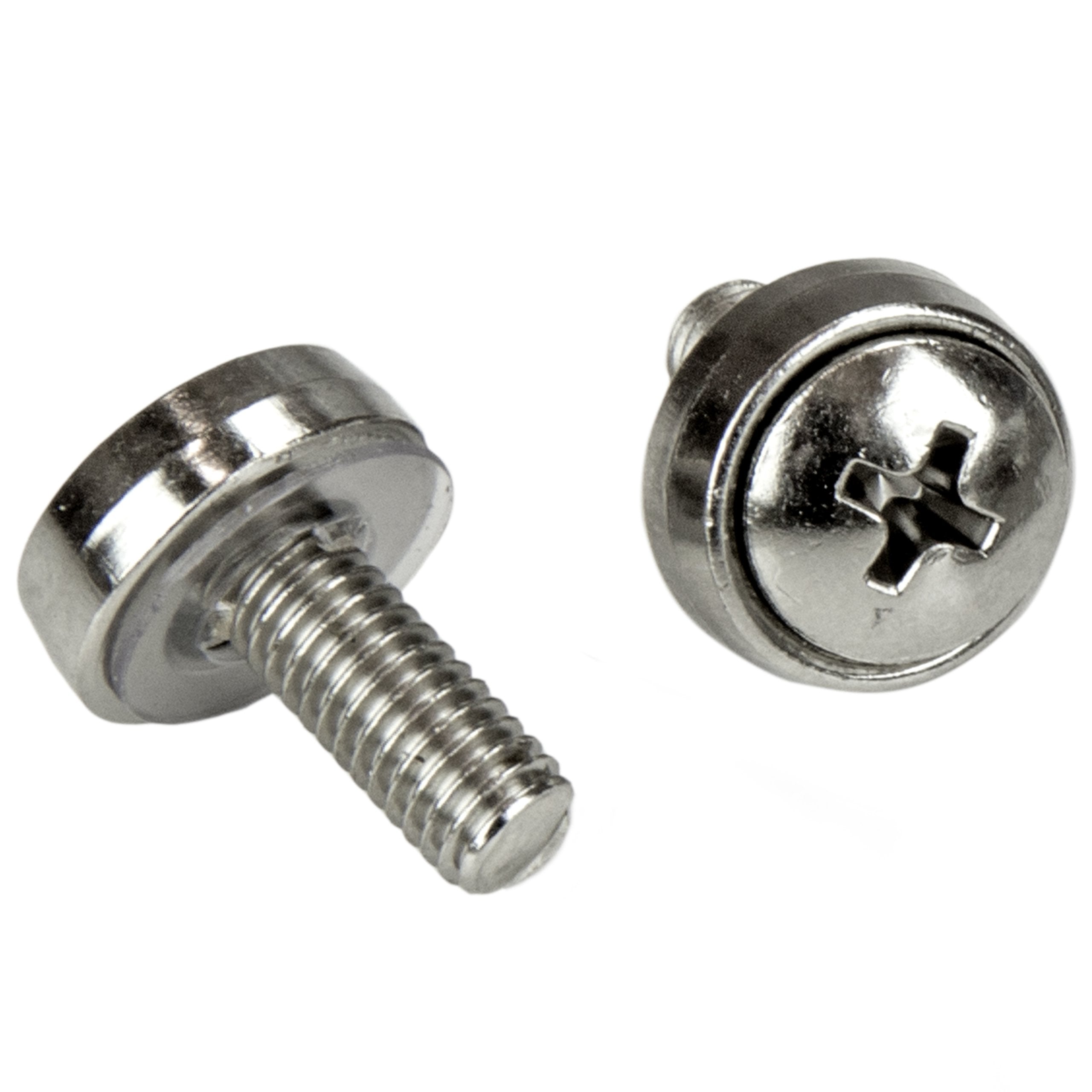 Startech.Com Cabscrewm5 M5 Mounting Screws And Cage Nuts For Server Rack Cabinet - Rack Screws And Nuts (Pack Of 50)