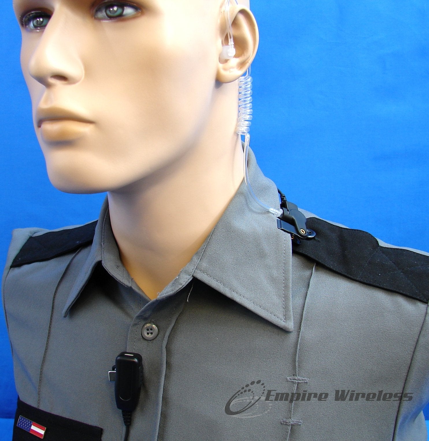 Two Wire Surveillance Mic For Motorola Cp200 Cp200D Xls Pr400 Ep450 Gtx Gp300 P1225 Cp185 P110 Sp50 Radio Lapel Shoulder Mic.