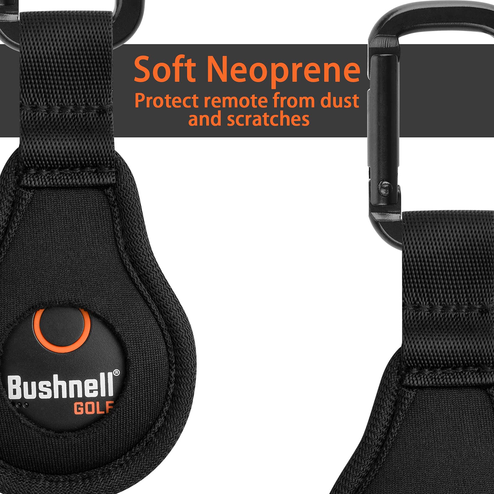 Xxerciz Neoprene Protective Case For Bushnell Wingman/2 Golf Gps Speaker Button, Carabiner Anti Lost Holder