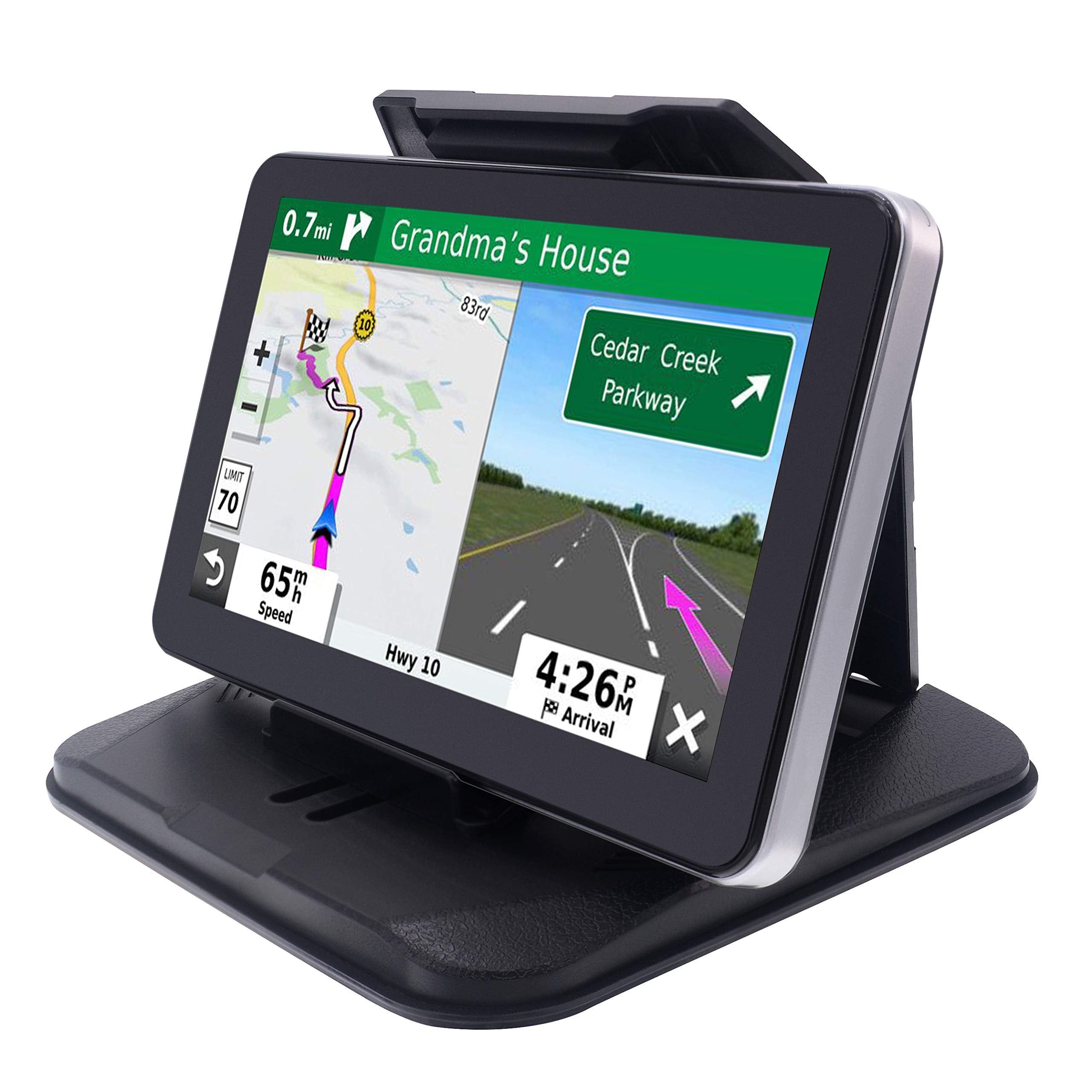 iSaddle Dashboard GPS Mount Holder - Universal Dashbaord Phone Tablet PC Navigation Holder for Garmin Nuvi iPhone iPad Galaxy Yo
