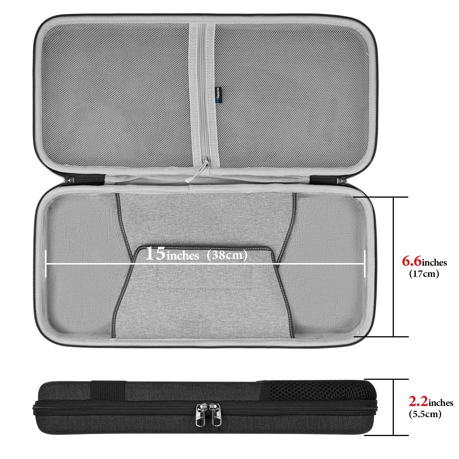 Geekria Tenkeyless Keyboard Case, Hard Shell Travel Carrying Bag For 80%/87 Key Computer Mechanical Gaming Keyboard Compatible W