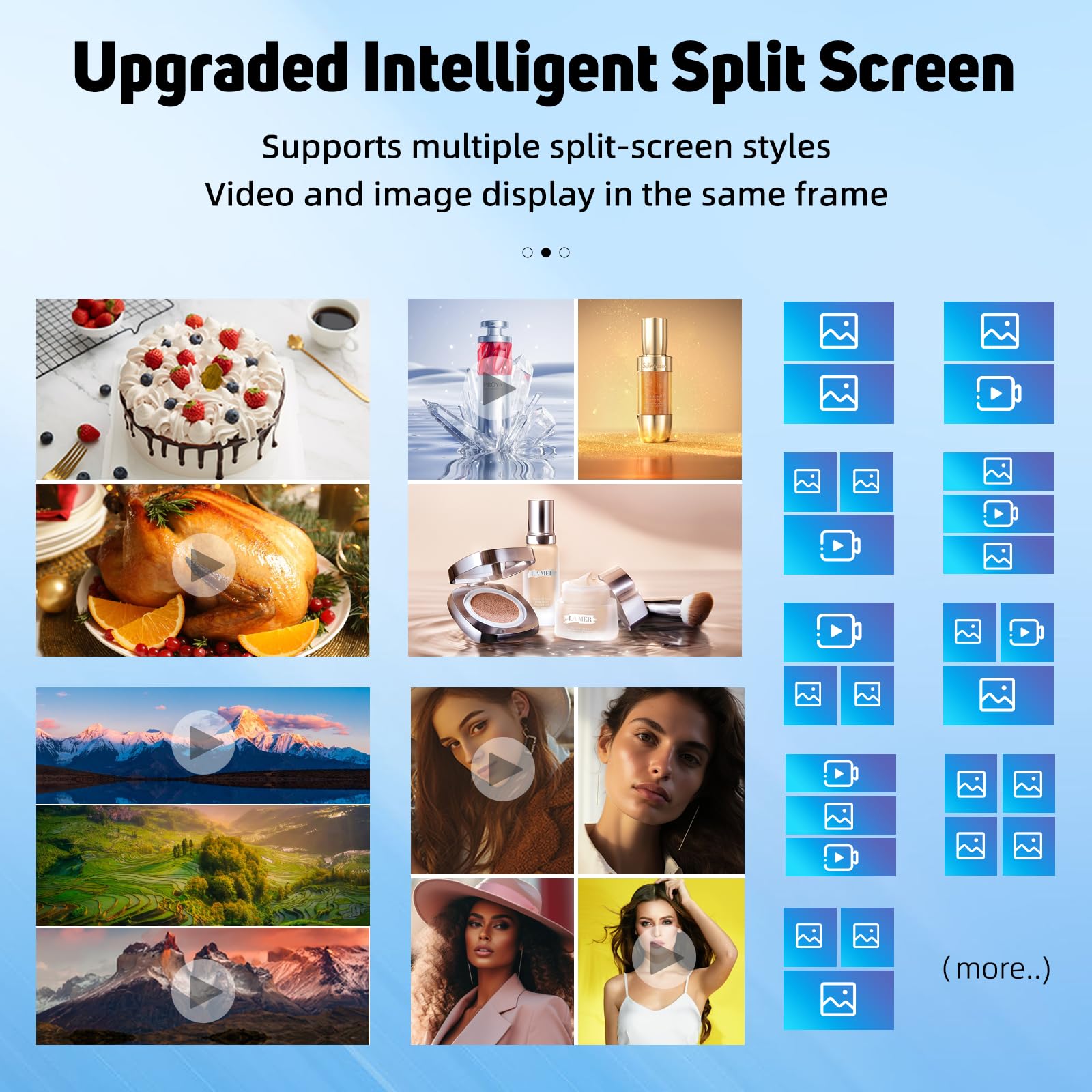 Yckjnb 55 Inch Indoor Digital Signage 4K Touchscreen Ips Floor Standing Digital Kiosks Interactive Displays With Wifi Hdmi/Usb I