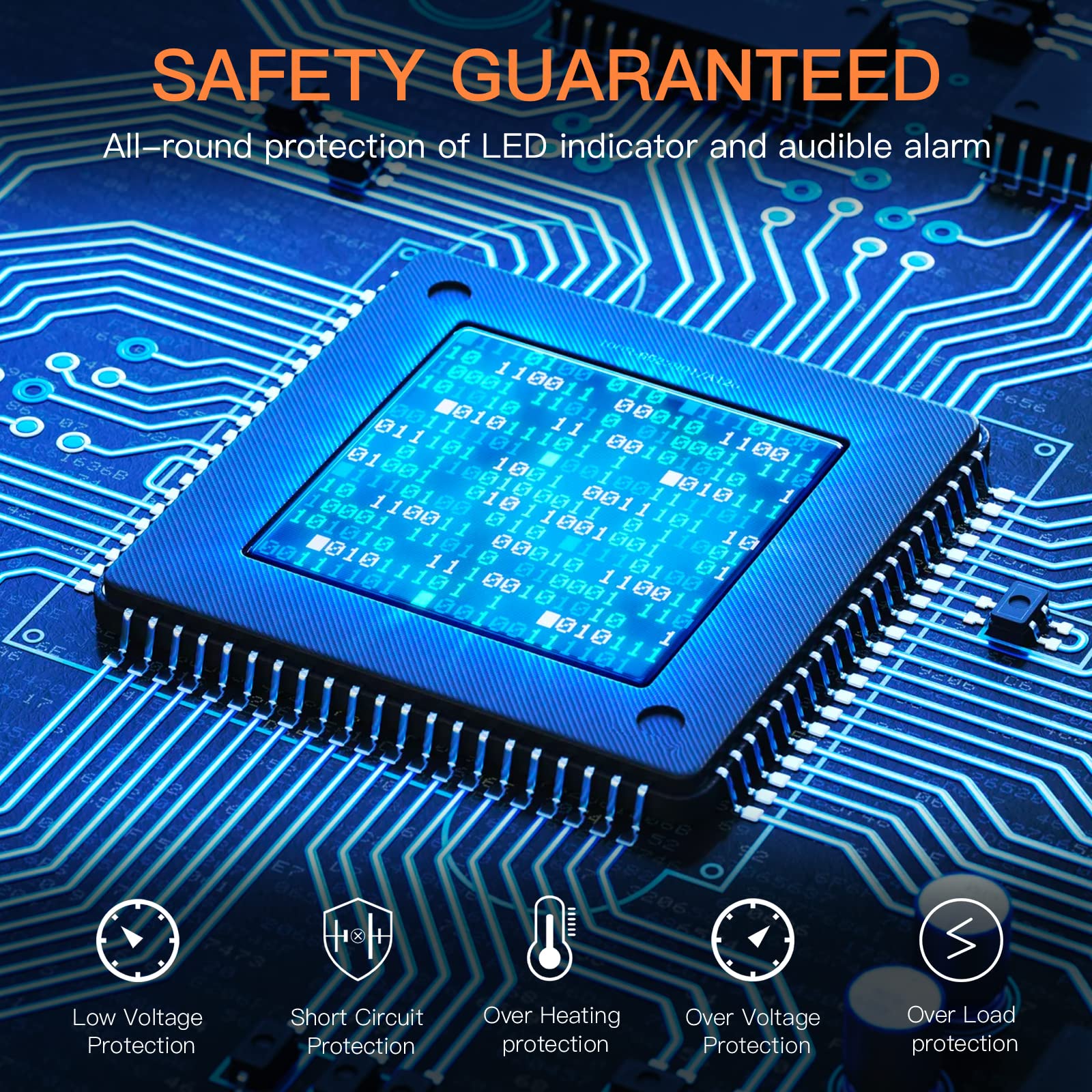 Tvnikd 1500 Watt Car Power Inverter 12V To 110V/120V For Rv Car Truck Semi Truck Vehicles Camping With Lcd Display 1500W