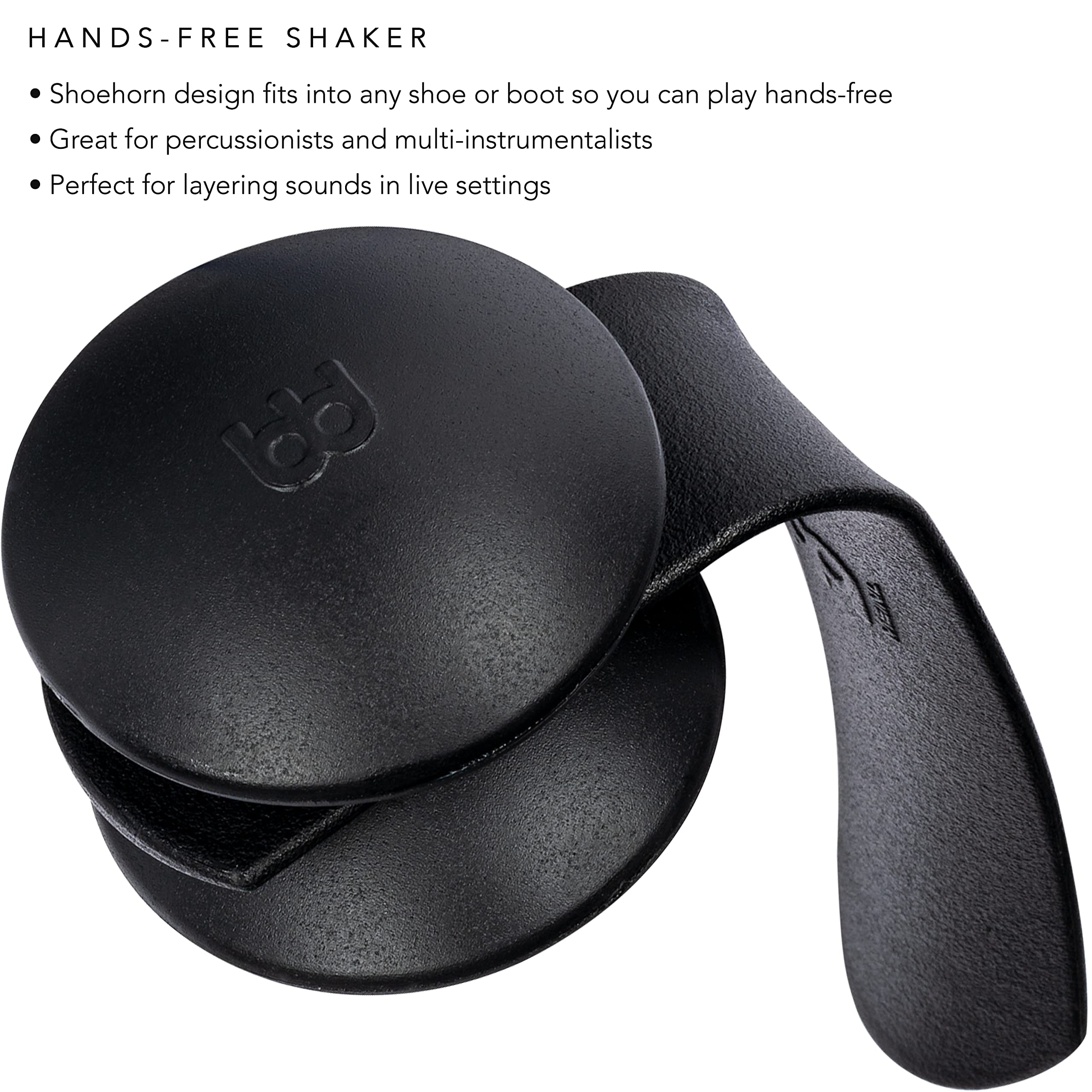 Meinl Percussion Heel Shaker With Shoehorn Design Not Made In China For Cajon, Guitarists, And Singer/Songwriters, 2 Year Warran