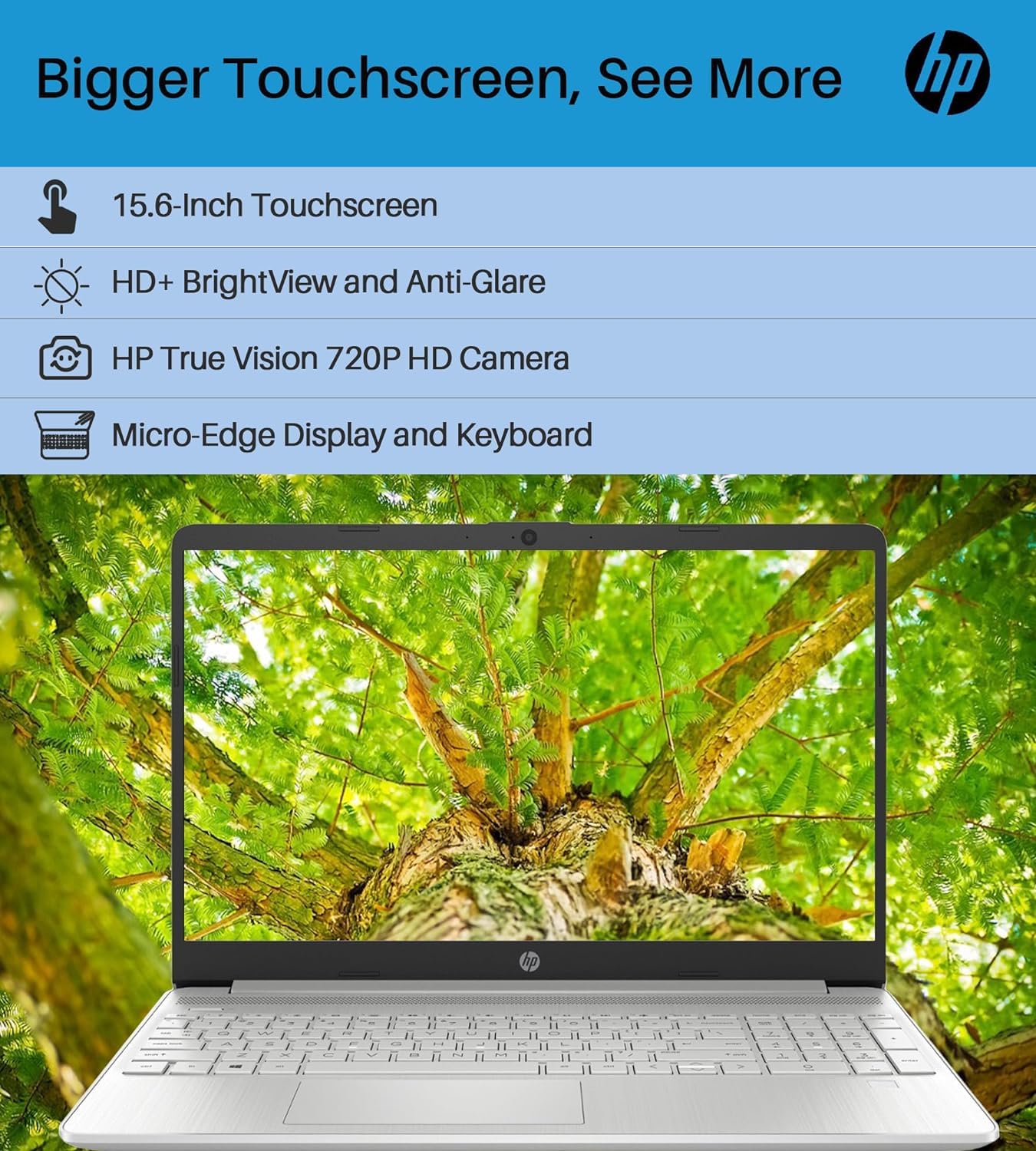 Hp 15.6 Touchscreen Laptop With 12 Months Microsoft, 64Gb Ram, 1.5Tb Ssd (1Tb Pcie Withhp P500 512Gb Portable Ssd), Intel Core 6