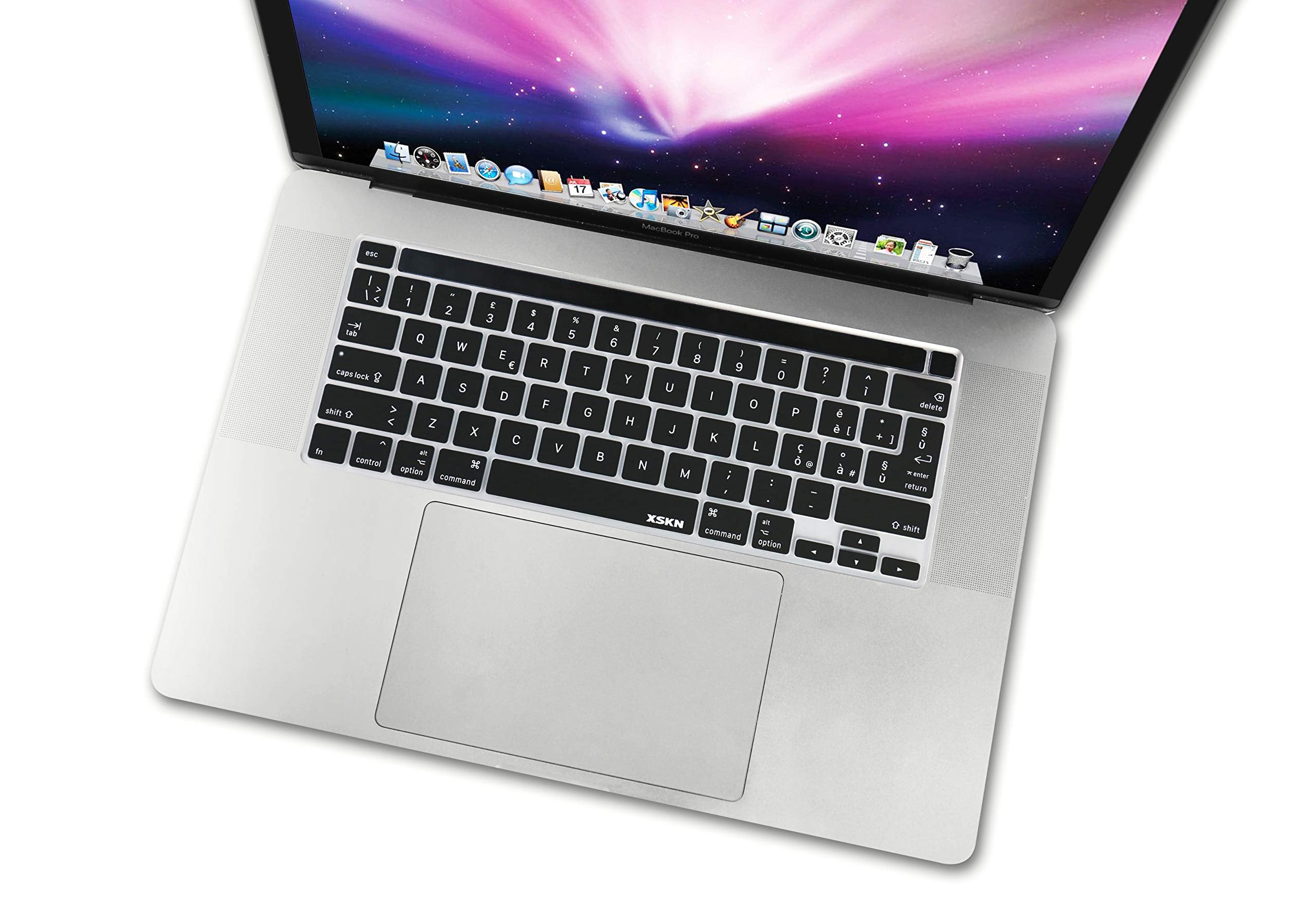 Xskn Italian Black Silicone Keyboard Cover Skin For 2019 New Macbook Pro 16 Inch A2141 And 2020 New Macbook Pro 13.3 Inch A2338