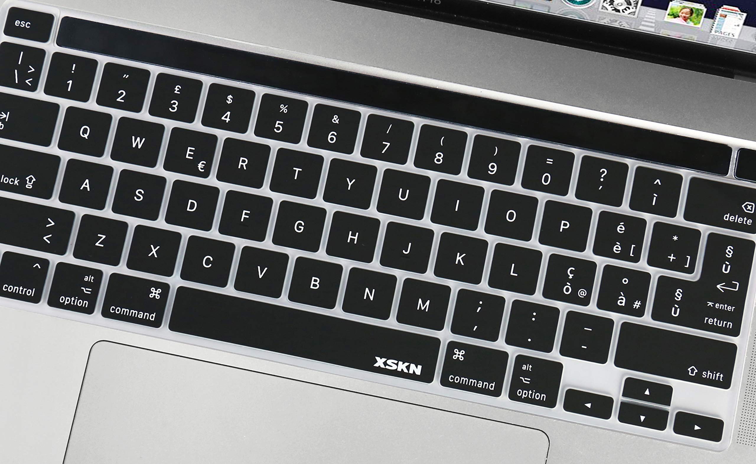 Xskn Italian Black Silicone Keyboard Cover Skin For 2019 New Macbook Pro 16 Inch A2141 And 2020 New Macbook Pro 13.3 Inch A2338