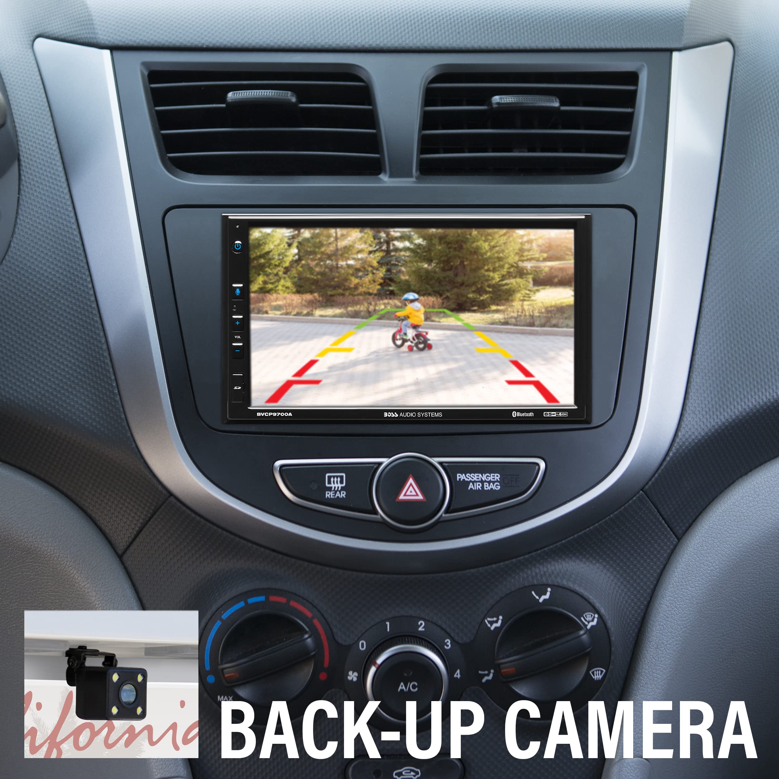 Boss Audio Systems Bvcp9700A C Car Stereo System   Apple Carplay, Android Auto, 7 Inch Double Din, Touchscreen, Bluetooth Audio