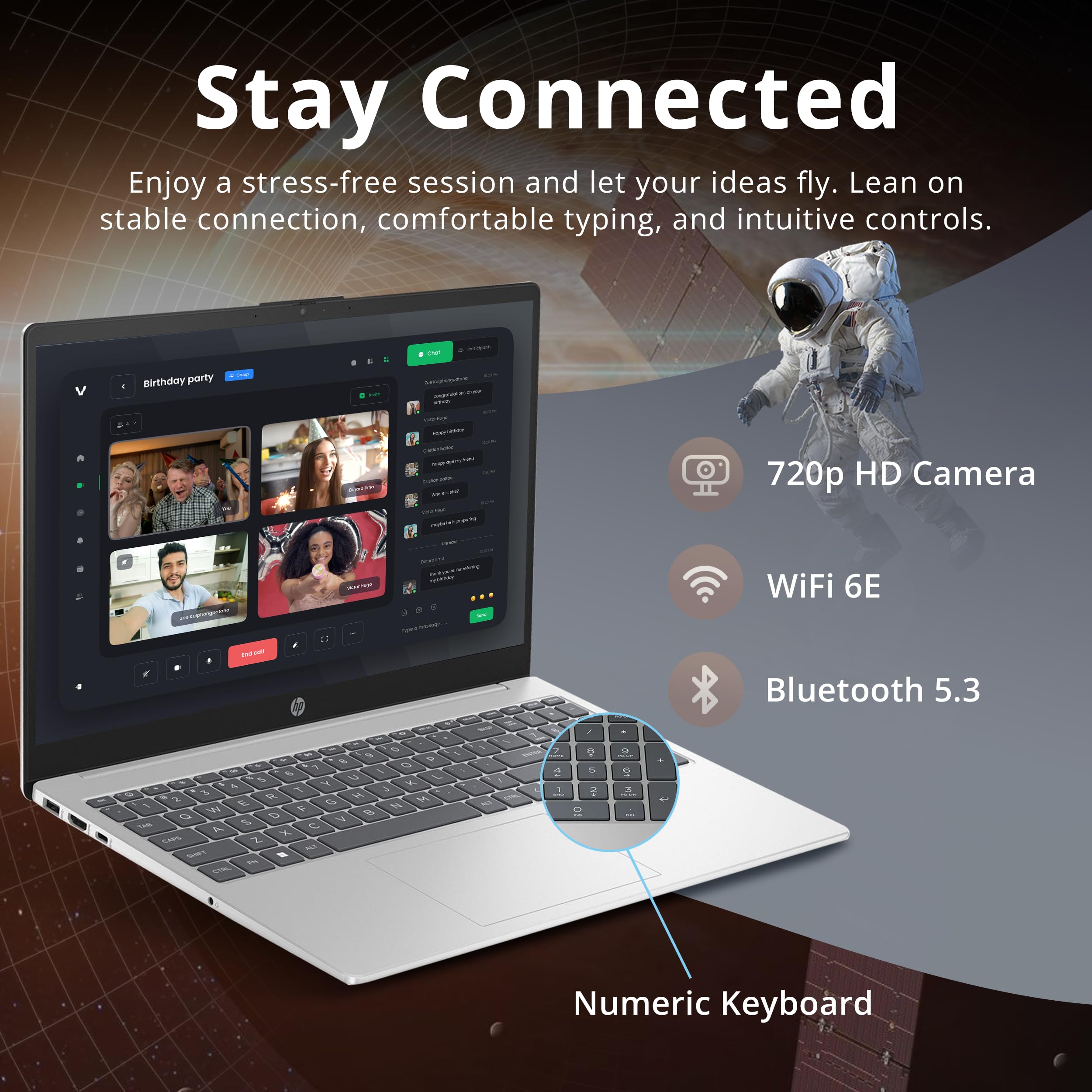 Hp Pavilion 15.6'' Touchscreen Laptop, Intel I5-1235U, 8Gb Ram, 672Gb Storage(512Gb Ssd + 160Gb Docking Station Set), Intel Iris