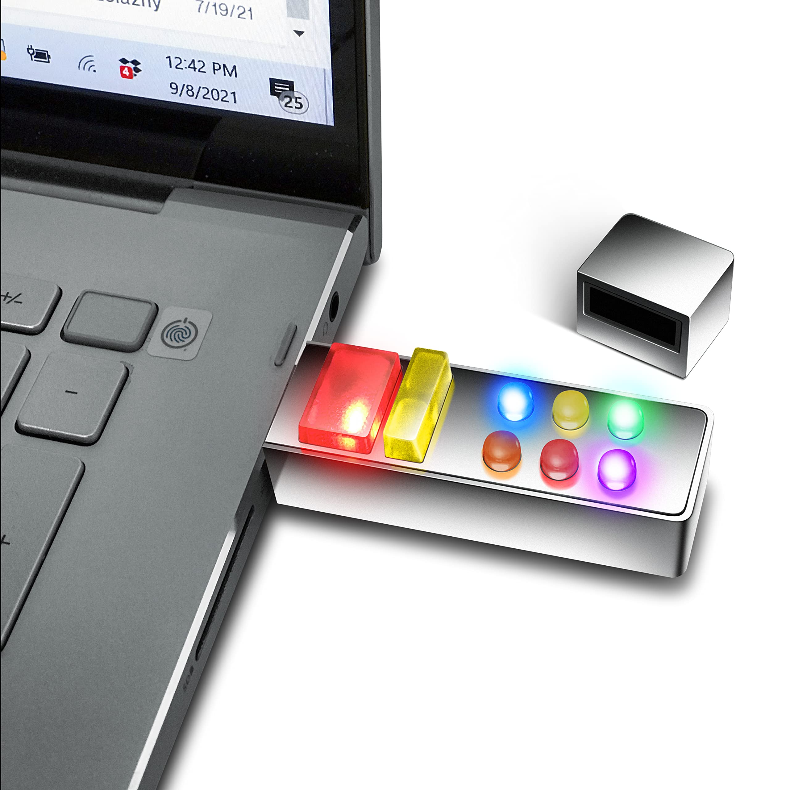 Retro Usb Light Up Memory Stick, Flash Drive W/Led 1950S Retro Sci-Fi Space Age Action And Totally Cool Storage/Gift Box (Matte