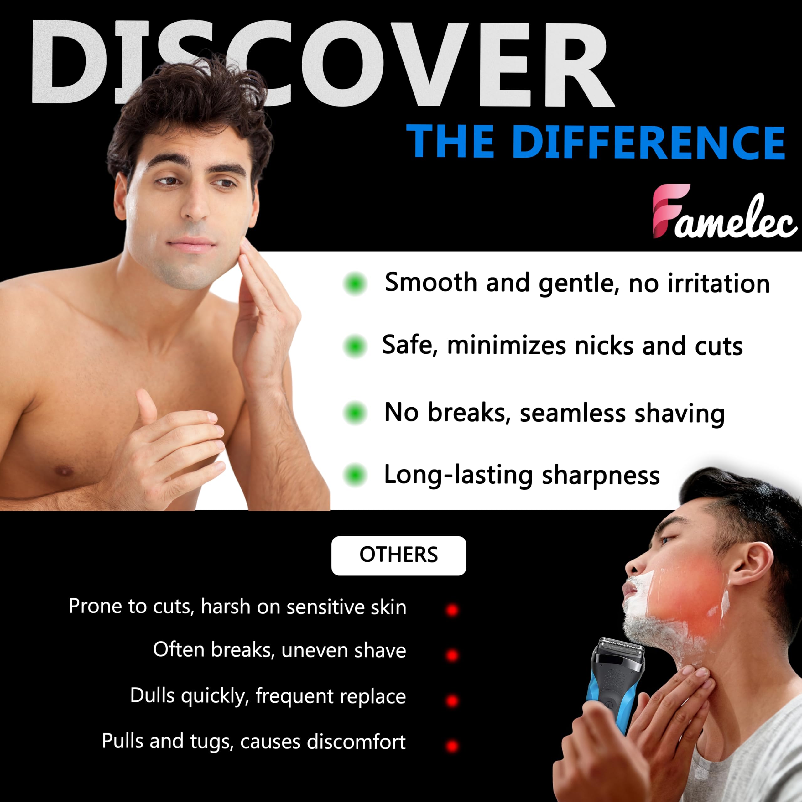 Upgraded 83M For Braun Series 8 Replacement Head 8370Cc 8350S 8320S 8325S 8340S, Compatible With Braun Shaver S8, Replacement Sh