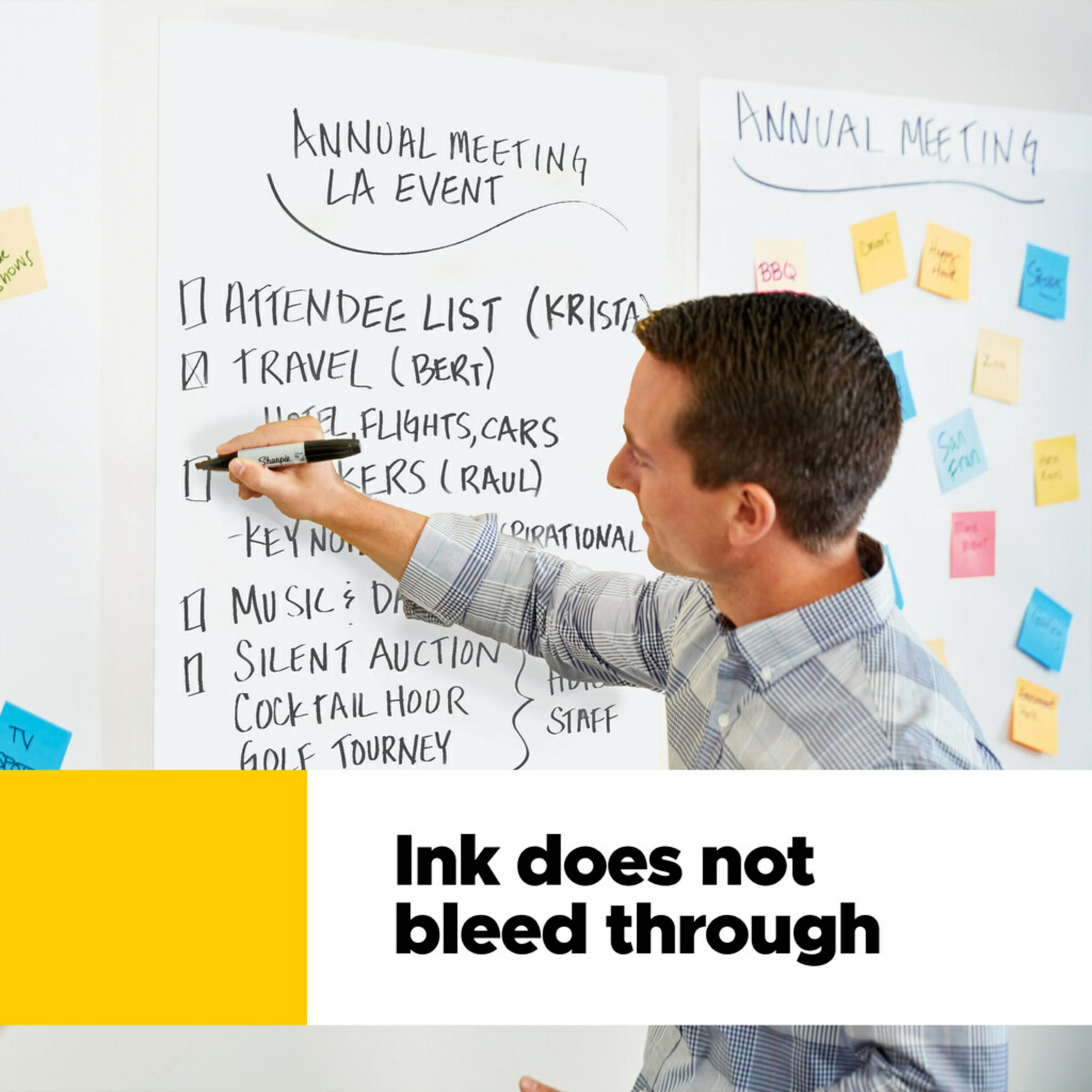 Post It Super Sticky Easel Pad, 25 In X 30 In, White, 30 Sheets/Pad, 4 Pads/Pack, Great For Virtual Teachers And Students (559 Vad 4Pk)