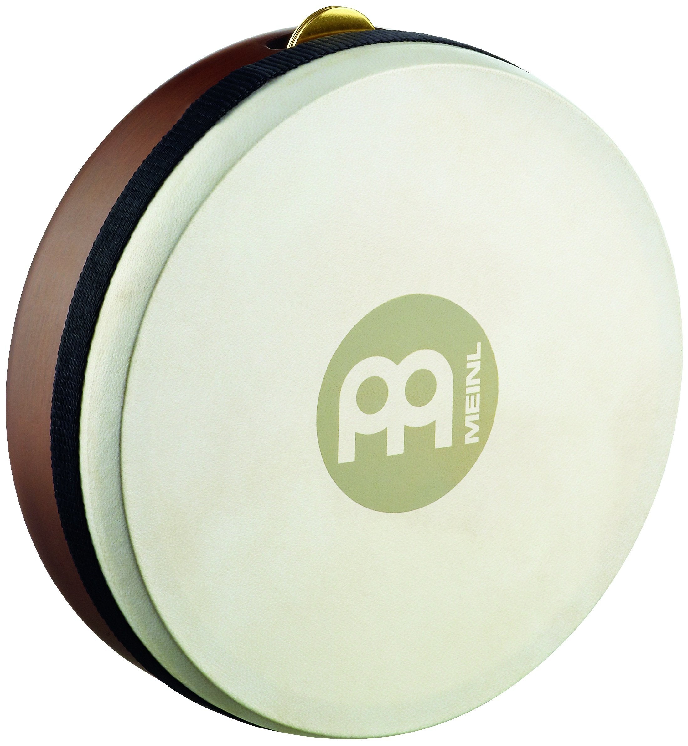 Meinl Percussion 7 1/2 Frame Drum with Set of 3 Jingles, Kanjira-NOT Made in China-Goat Skin Head, Antique Brown Finish, 2-Year 