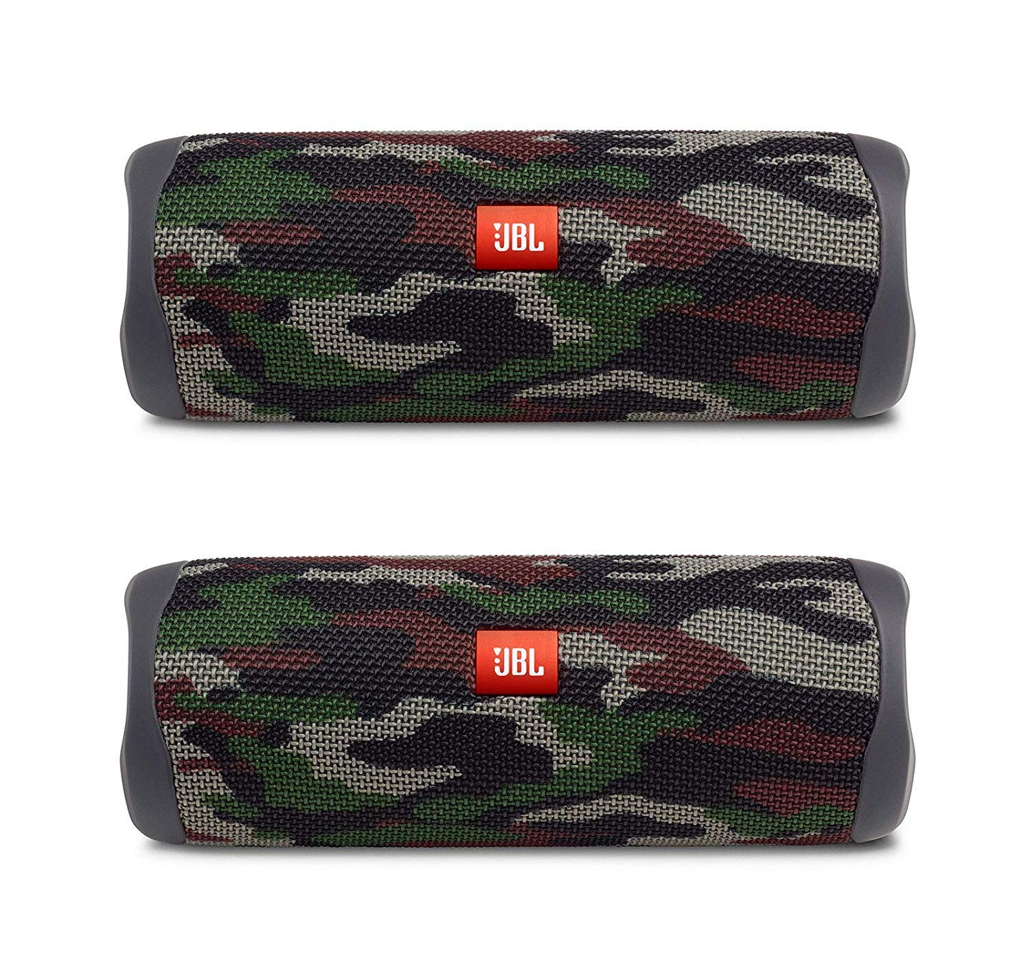 JBL Flip 5 Waterproof Portable Wireless Bluetooth Speaker Bundle - (Pair) Camouflage