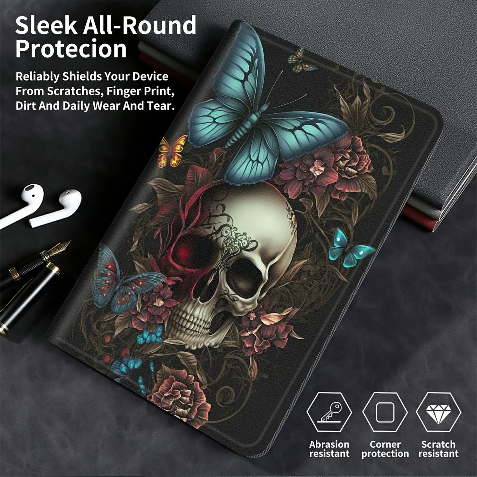 Bfserobj For Ipad 9Th Generation Case 10.2 Inch For Ipad 7Th/8Th Generation Case Lightweight Smart Case Pu Leather Adjustable St