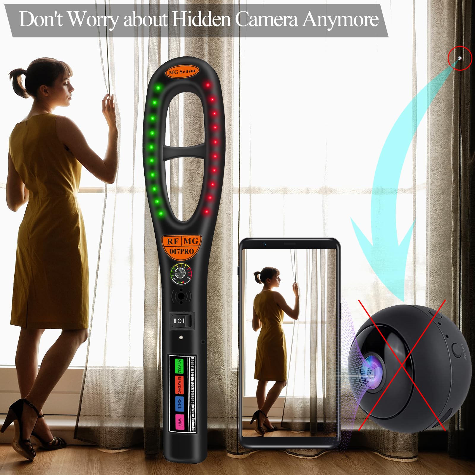 Kaxyuya Camera Detector, Safeguard Your Travel, Protect Your Privacy In All Aspects