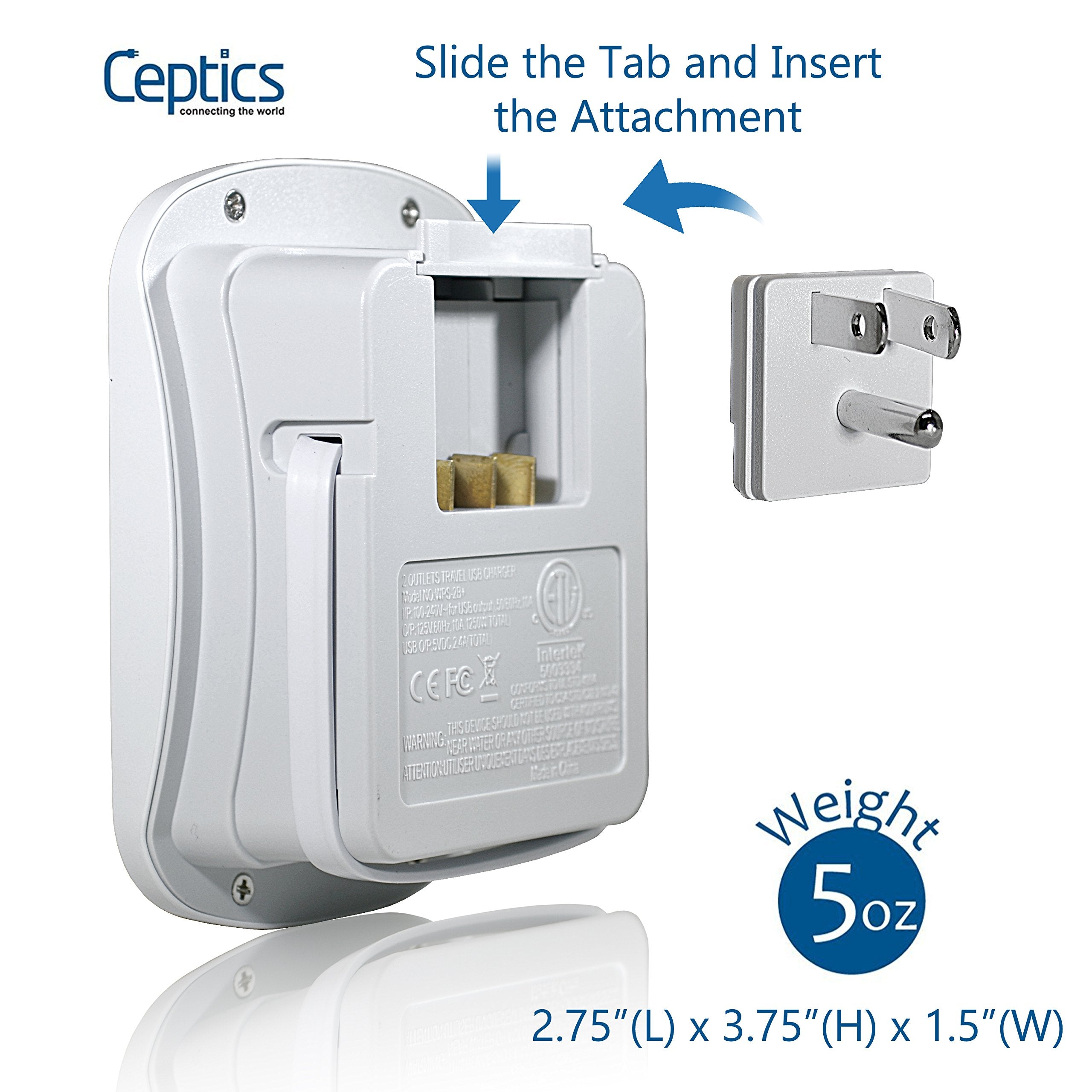 Ceptics Swadapt Type G Attachment Only   Works With Ceptics Swadapt Compatible Devices   Actual Unit Sold Separately (Swadapt 7)