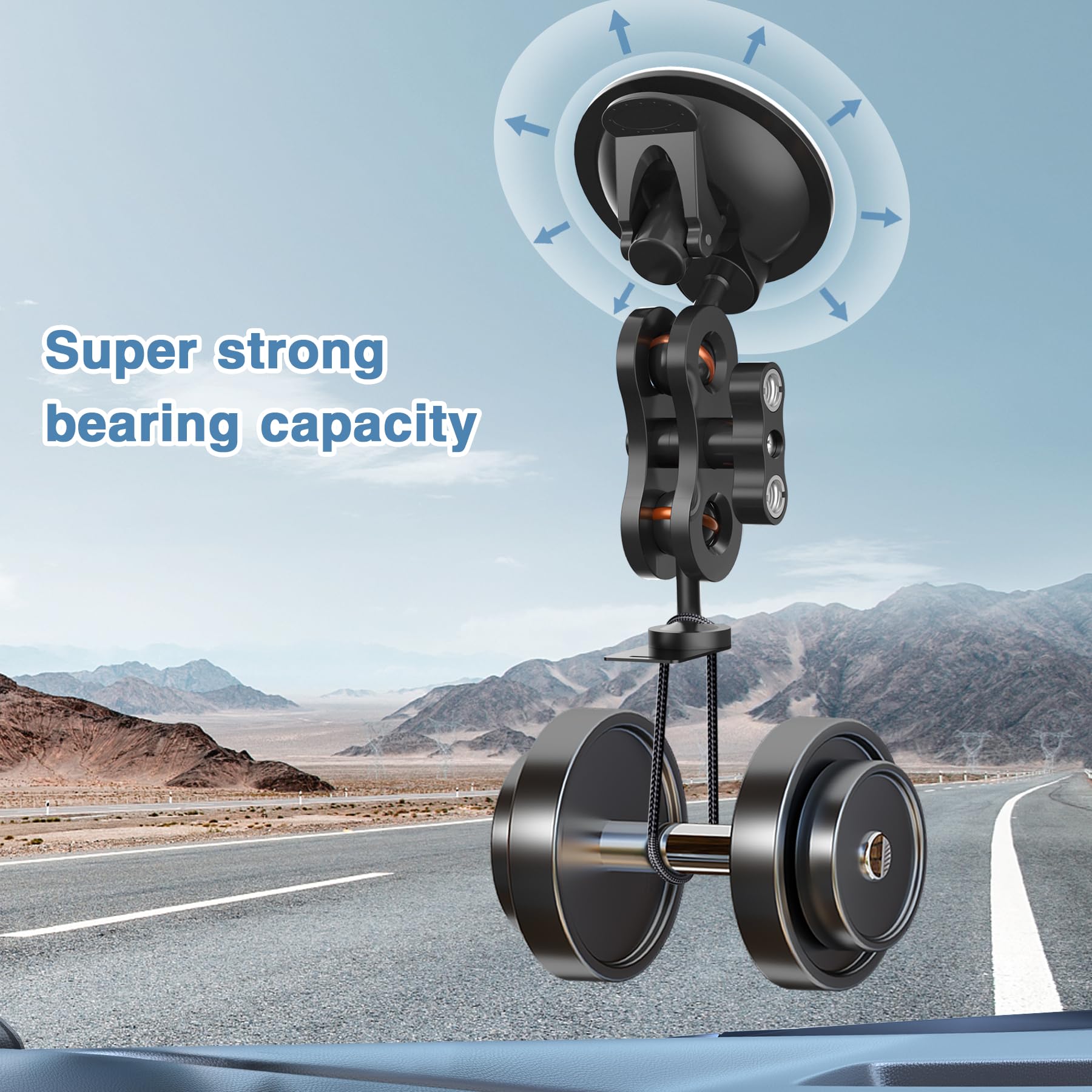 Xsaaczm Radar Mount,Car Radar Detector Suction Cup Mount,Windshield Radar Suction Cup Mounting Bracket (For Cobra Radar Detector