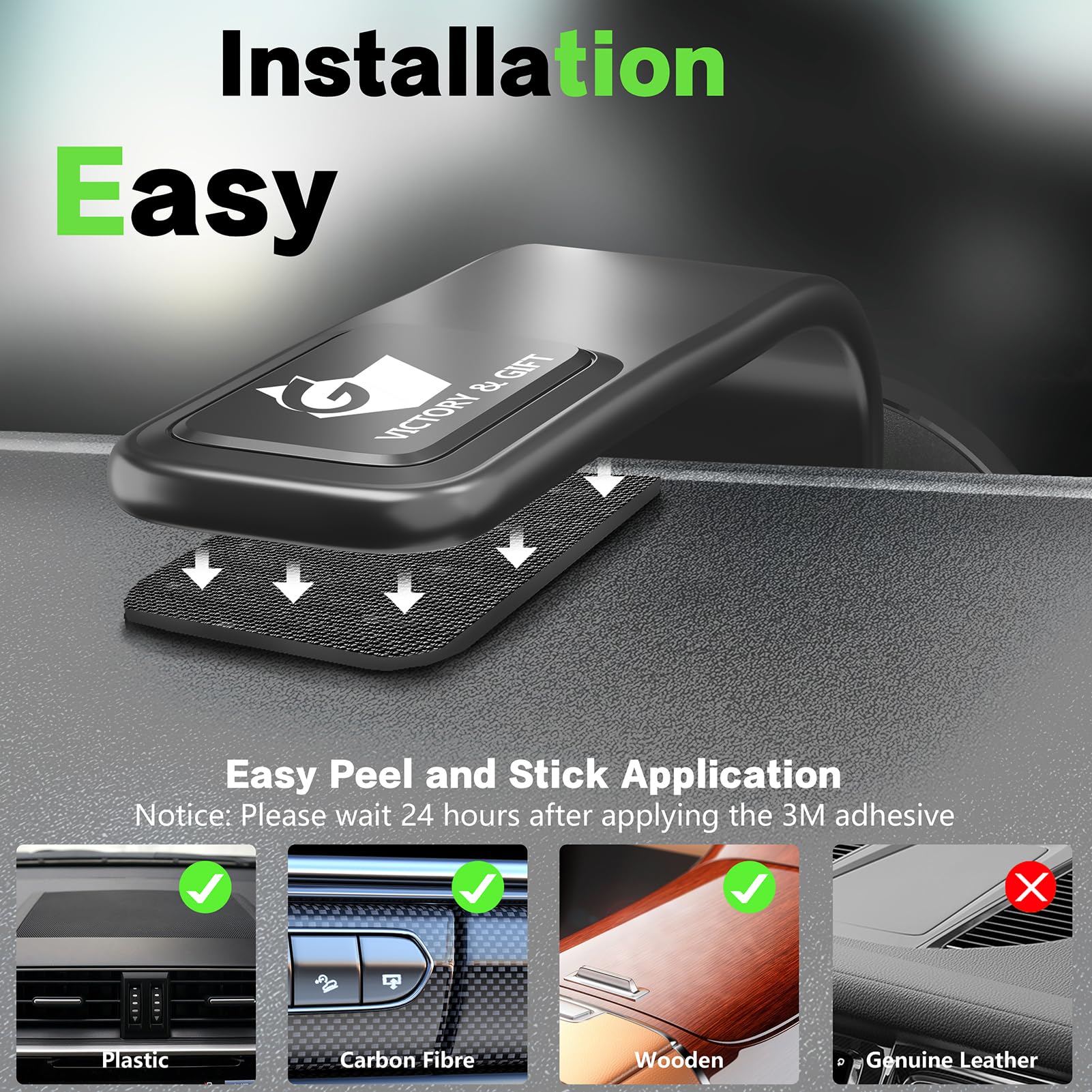 Victory & Gift For 15W Magsafe Car Charger, Magnetic Wireless Car Charger, For Magsafe Car Mount Air Vent/Dashboard Car Phone Ho