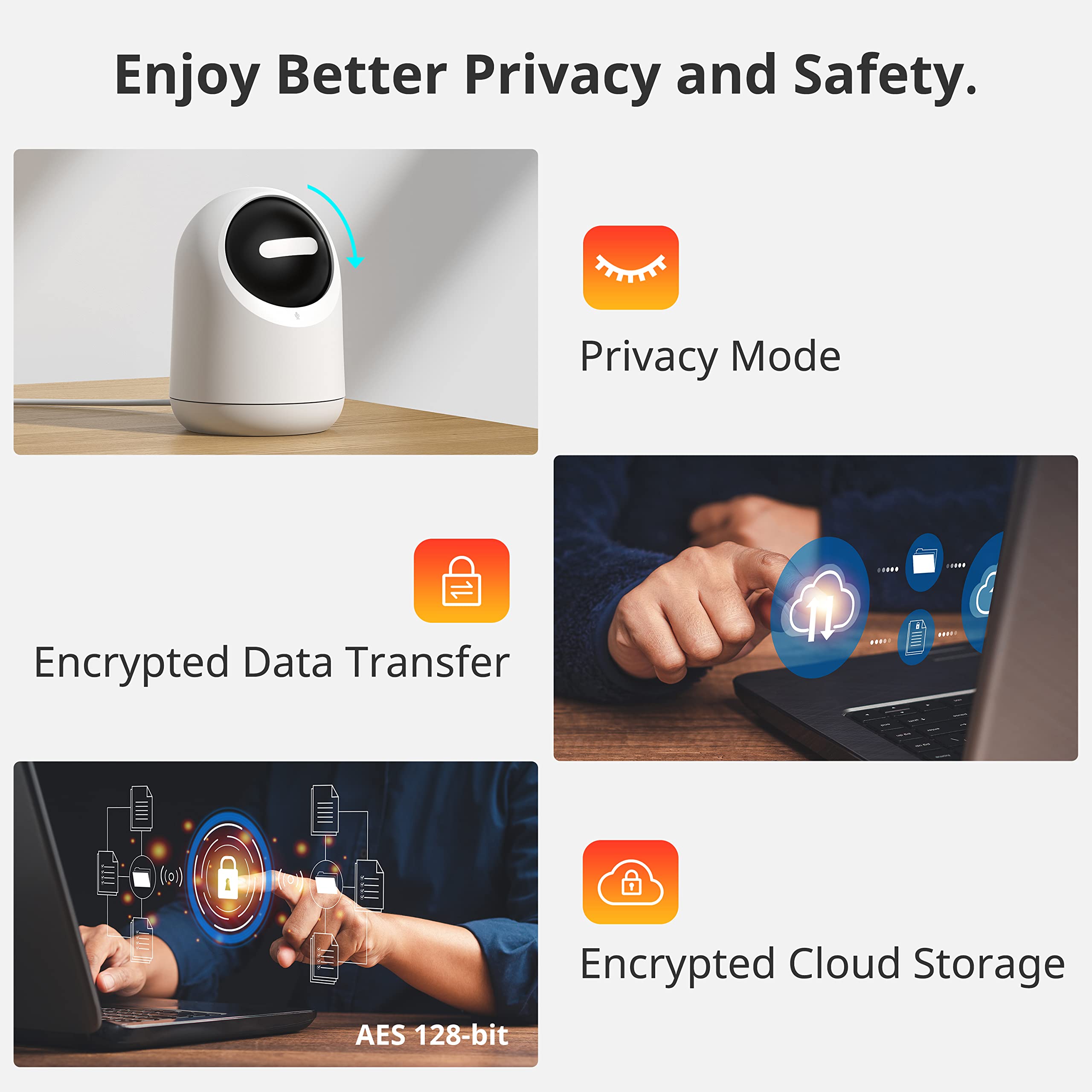 Switchbot Baby Monitor With Camera, Audio Two-Way Talk, Pan/Tilt Cam 2K For Home Security, Indoor Camera Wifi 2.4G Works With Al