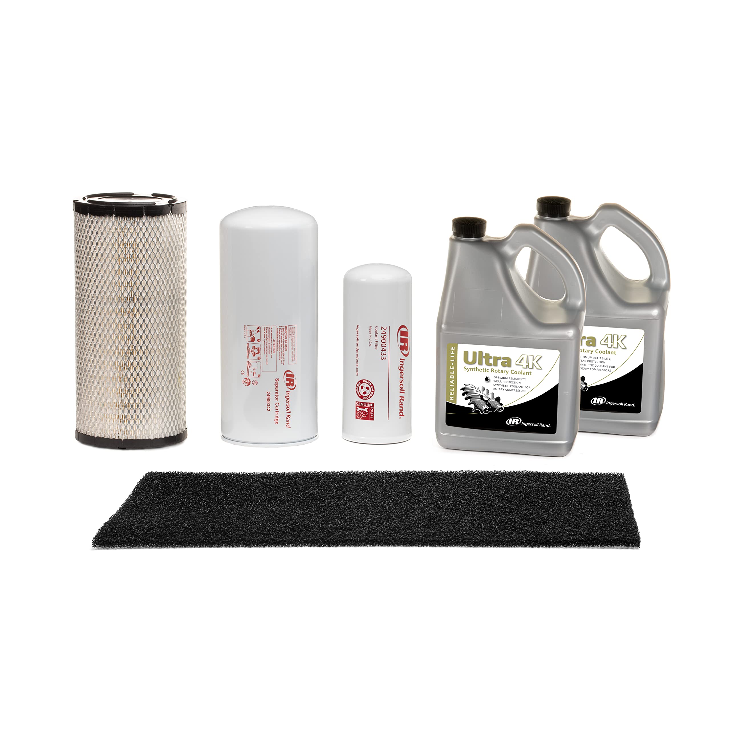 Ingersoll Rand 47739434001 OEM Maintenance Kit for RS11-22i Compressor with Ultra 4K Lubricant