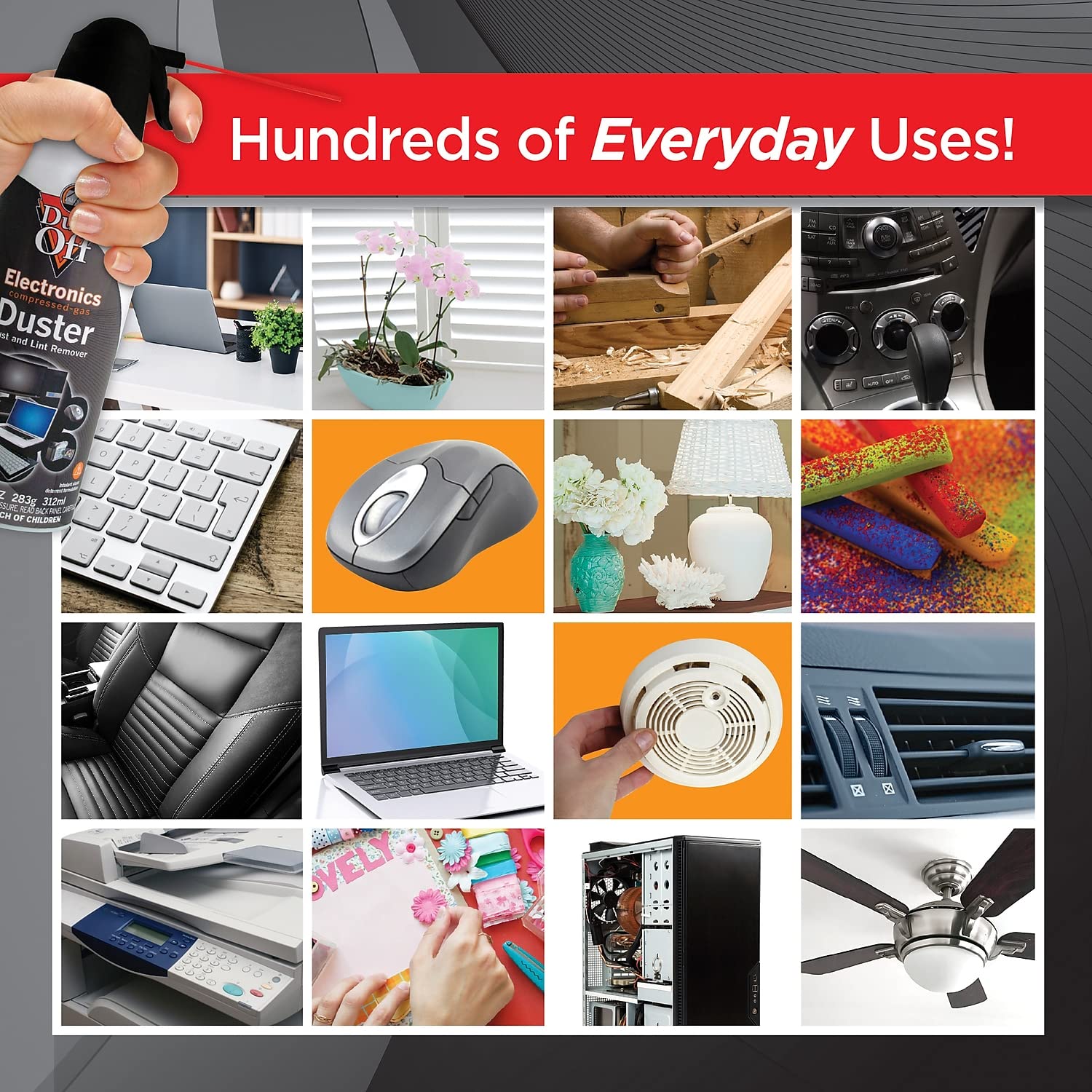 Dust Off Disposable Compressed Air Duster, 3.5 Oz Can