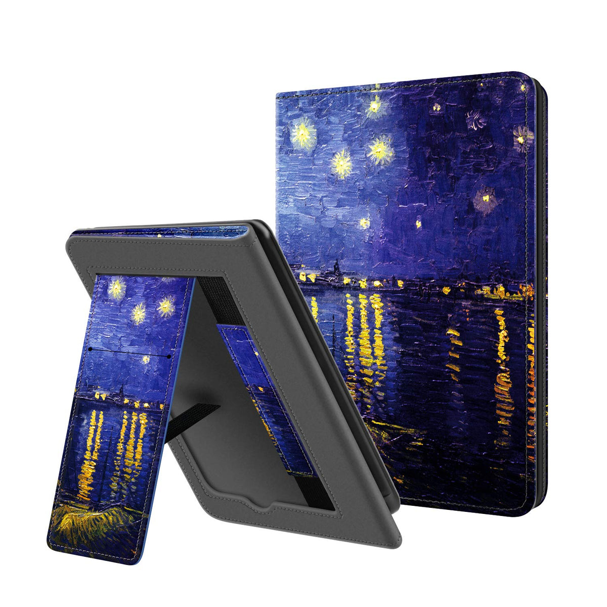 Ayotu Folding Case For Kindle 10Th Gen 2019 Released   With Auto Wake/Sleep,Lightweight Leather Stand Cover With Hand Strap (Not