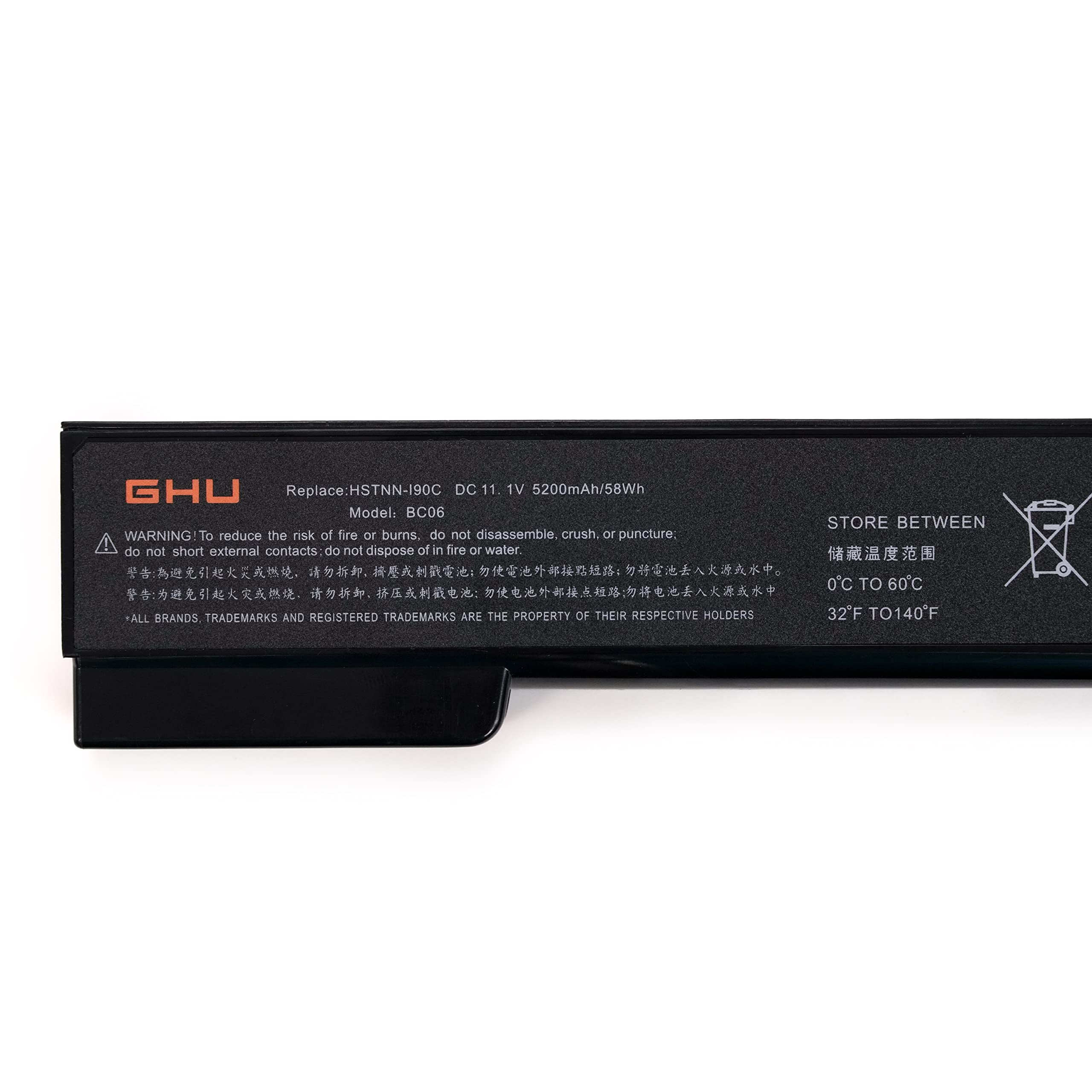 Ghu New Battery Cc06 Compatible With Hp Probook Battery Cc09 6360B 6460B 6470B 6465B 6565B 8460P 8470P 8475B 6560B Hstnn F08C Hs
