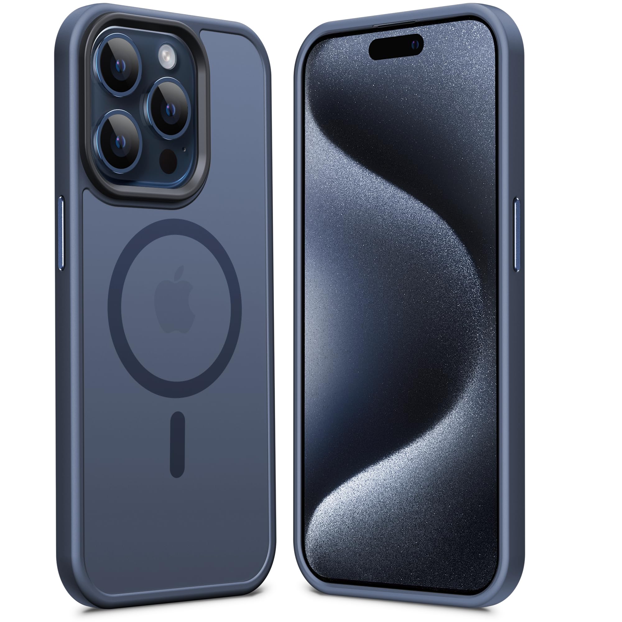 Anqrp Magnetic Shockproof for iPhone 15 Pro Case, [Fit for MagSafe] [Military-Grade Drop Tested] Soft Silicone Slim Anti-Scratch