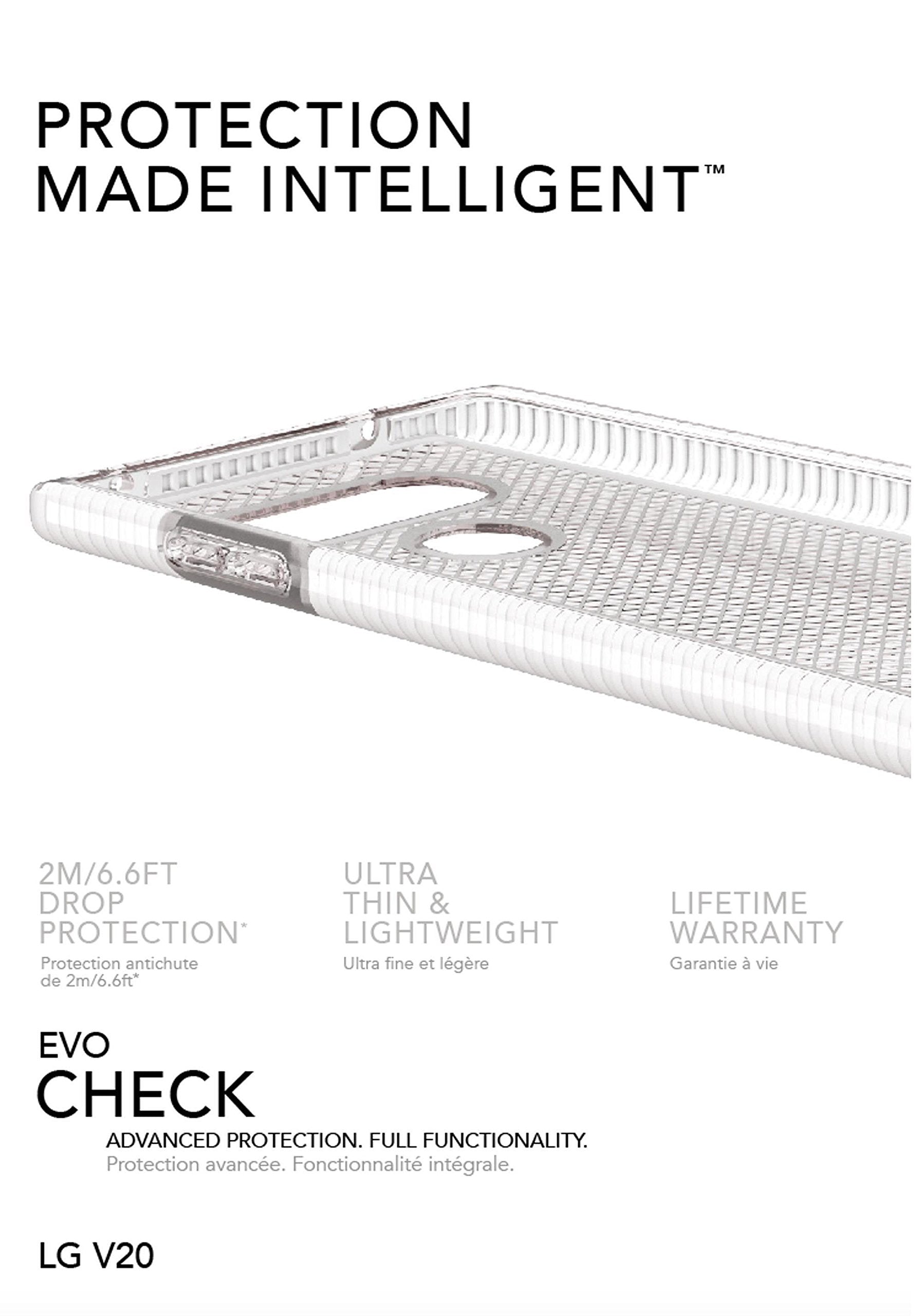 Tech21 Evo Check Case For Lg V20 - Clear/White