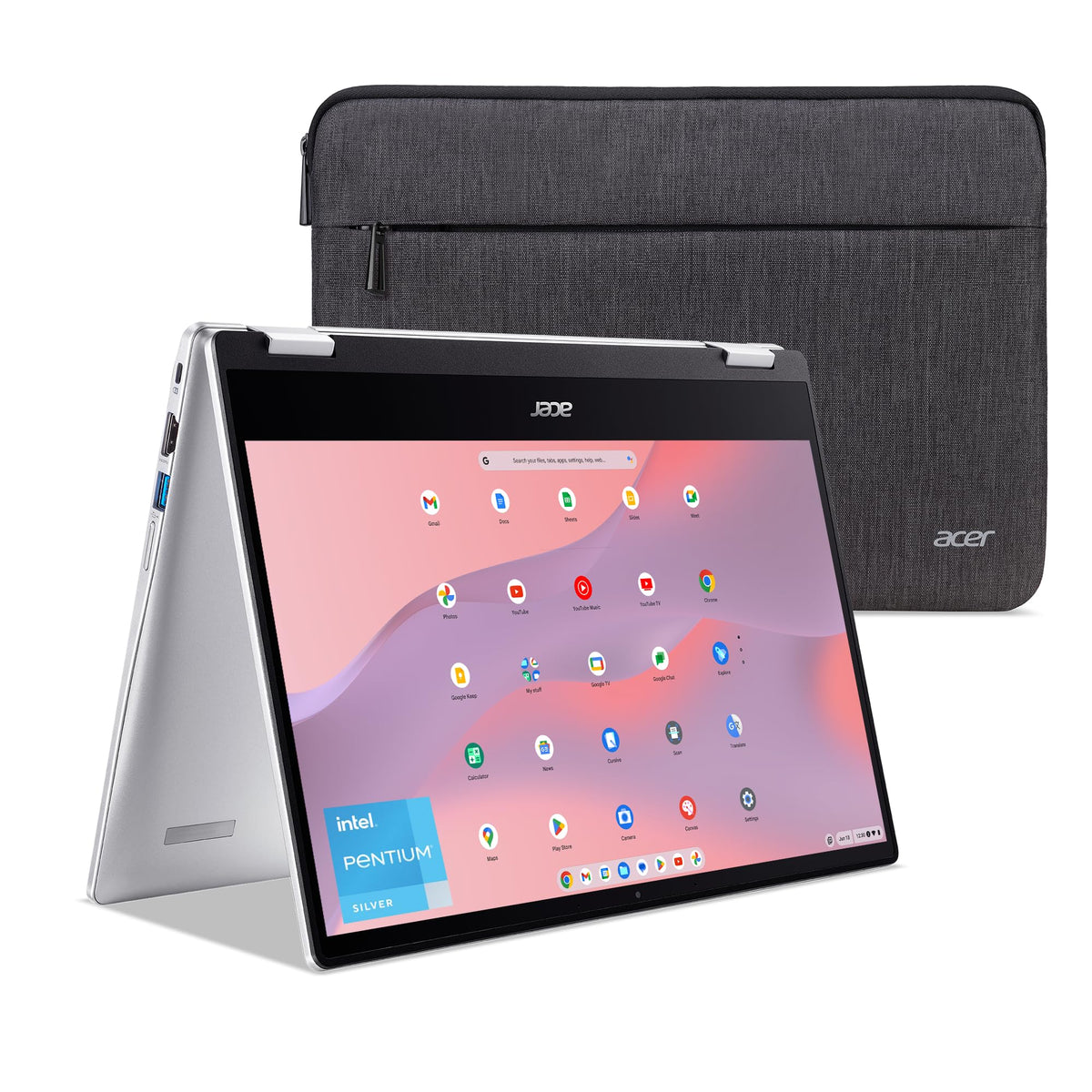 Acer Chromebook Spin 314 Convertible Laptop | Intel Pentium Silver N6000 | 14'' Hd Corning Gorilla Glass Touch Display | 8Gb Lpd