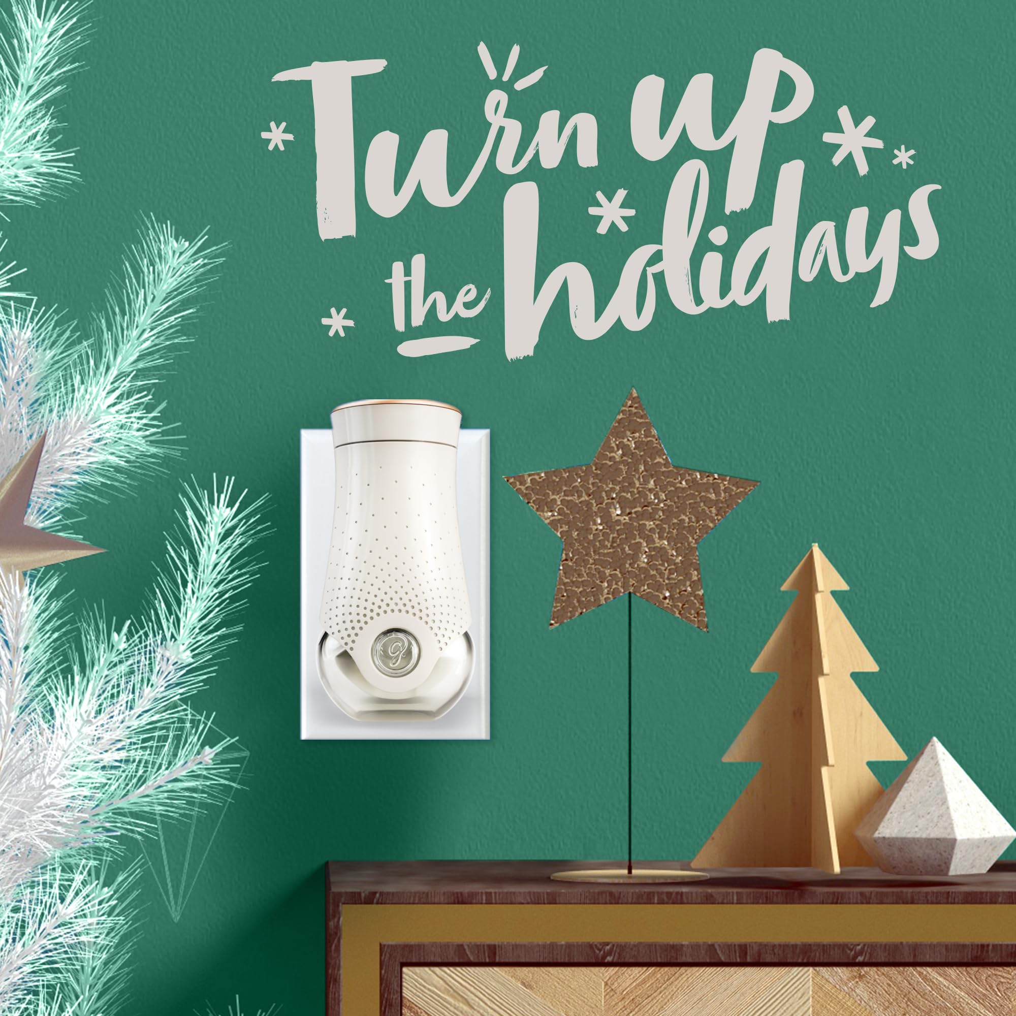 Glade Plugins Refills Air Freshener, Scented And Essential Oils For Home And Bathroom, Twinkling Pine & Cedar, Limited Edition S