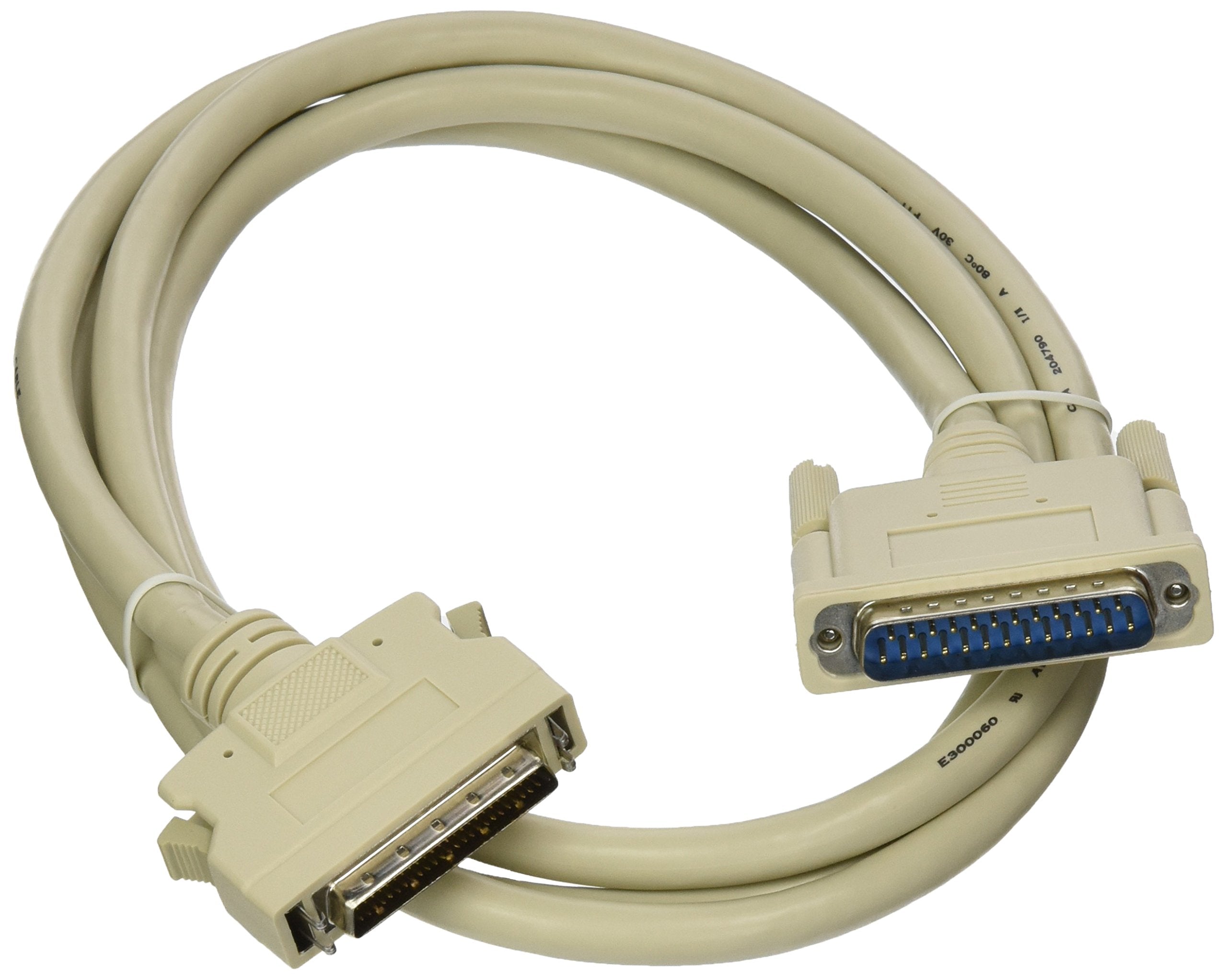 Monoprice Scsi Cable   6 Feet   Hpdb50 Male/Db25 Male, Molded