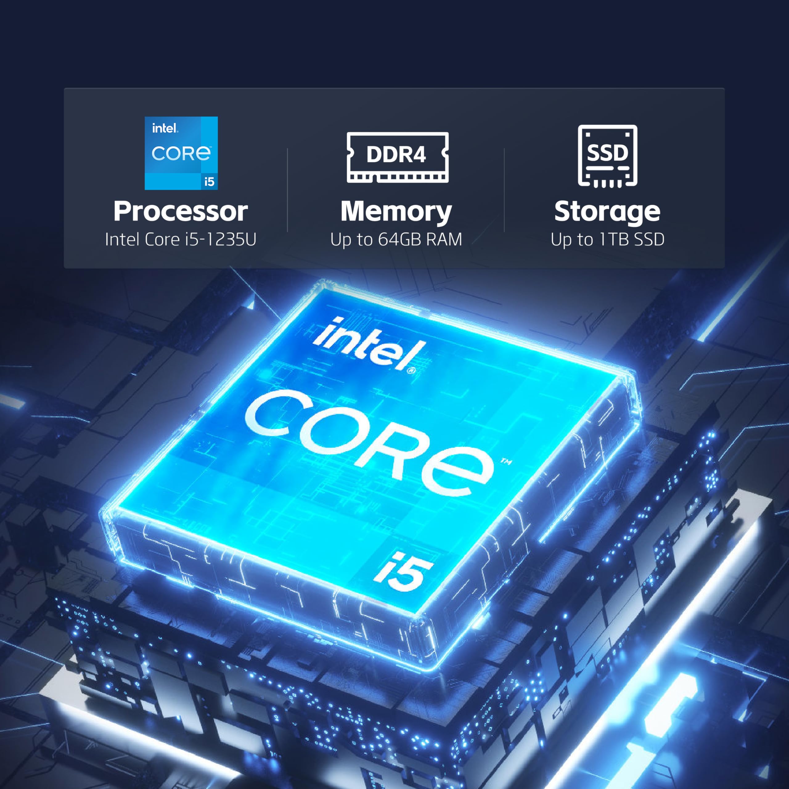 Hp 15.6 Inch Laptop, Intel I5 Processor Up To 4.4 Ghz, 32Gb Ram, 1Tb Ssd, Hd Touch Screen, Intel Iris Xe Graphics, Windows 11 Ho