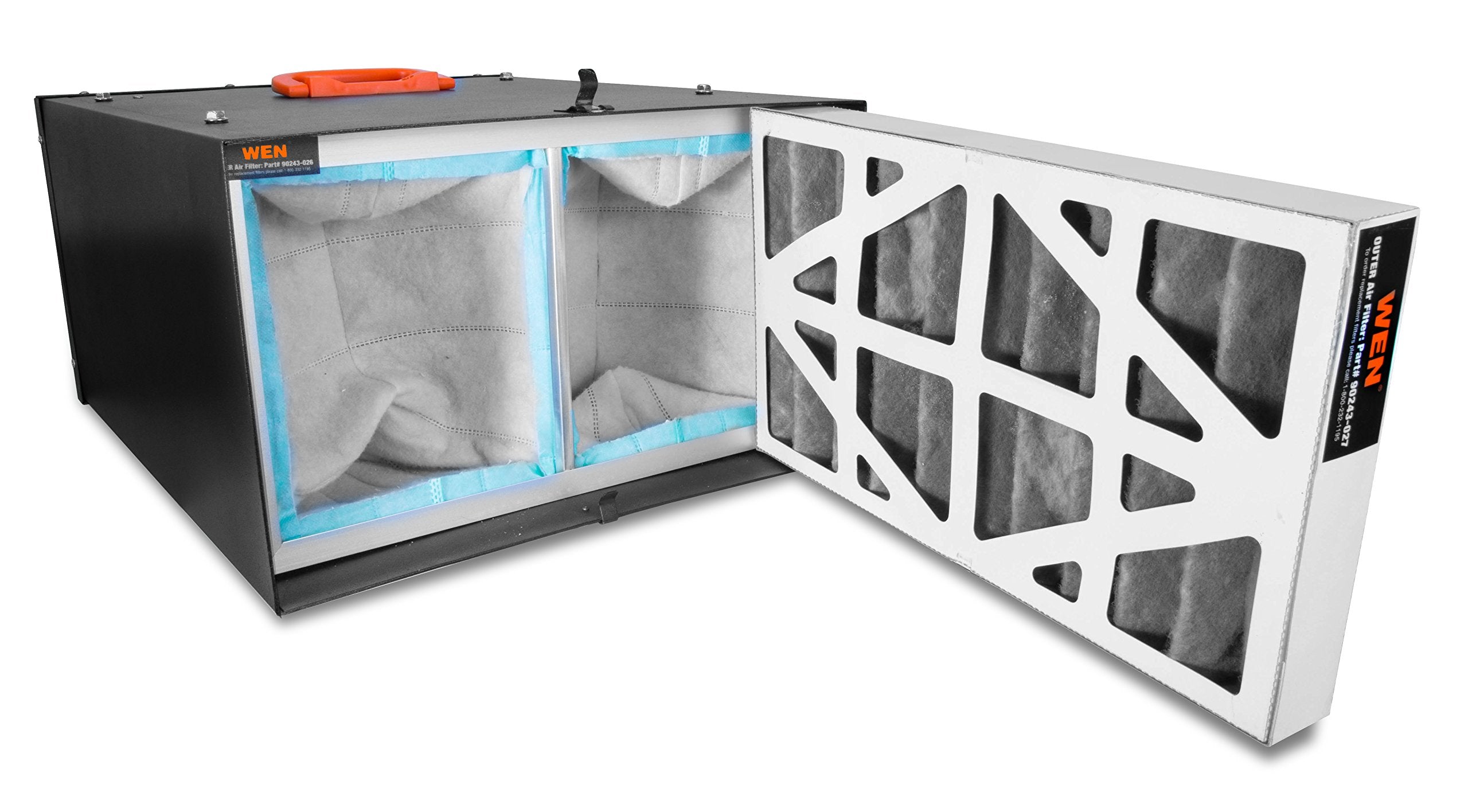 Wen 3410 3 Speed Remote Controlled Air Filtration System (300/350/400 Cfm), Basic W/ Rf Remote (400 Cfm) , Black