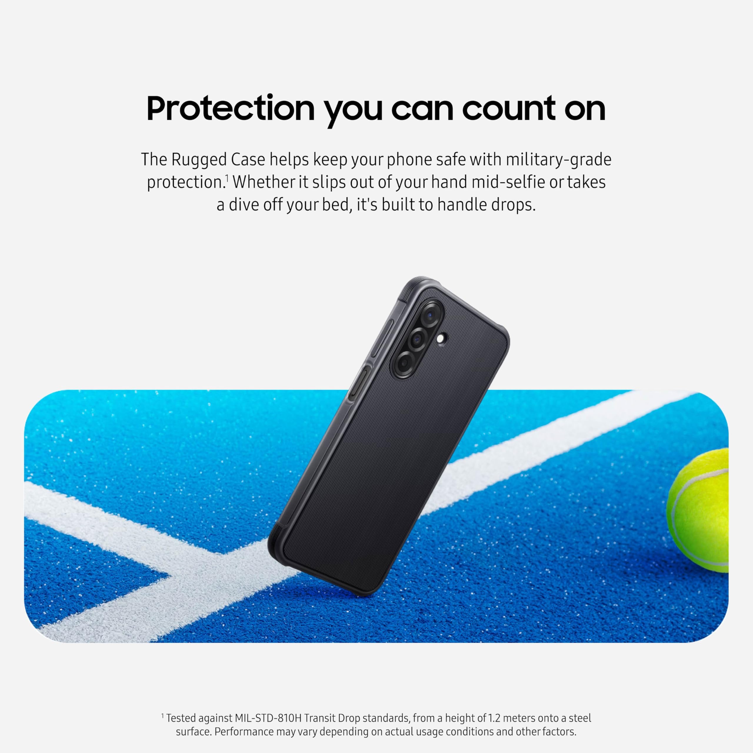 Samsung Galaxy A26 5G Rugged Case, Tough Design, Durable Design, Black, Ef-Ra266Cbegus