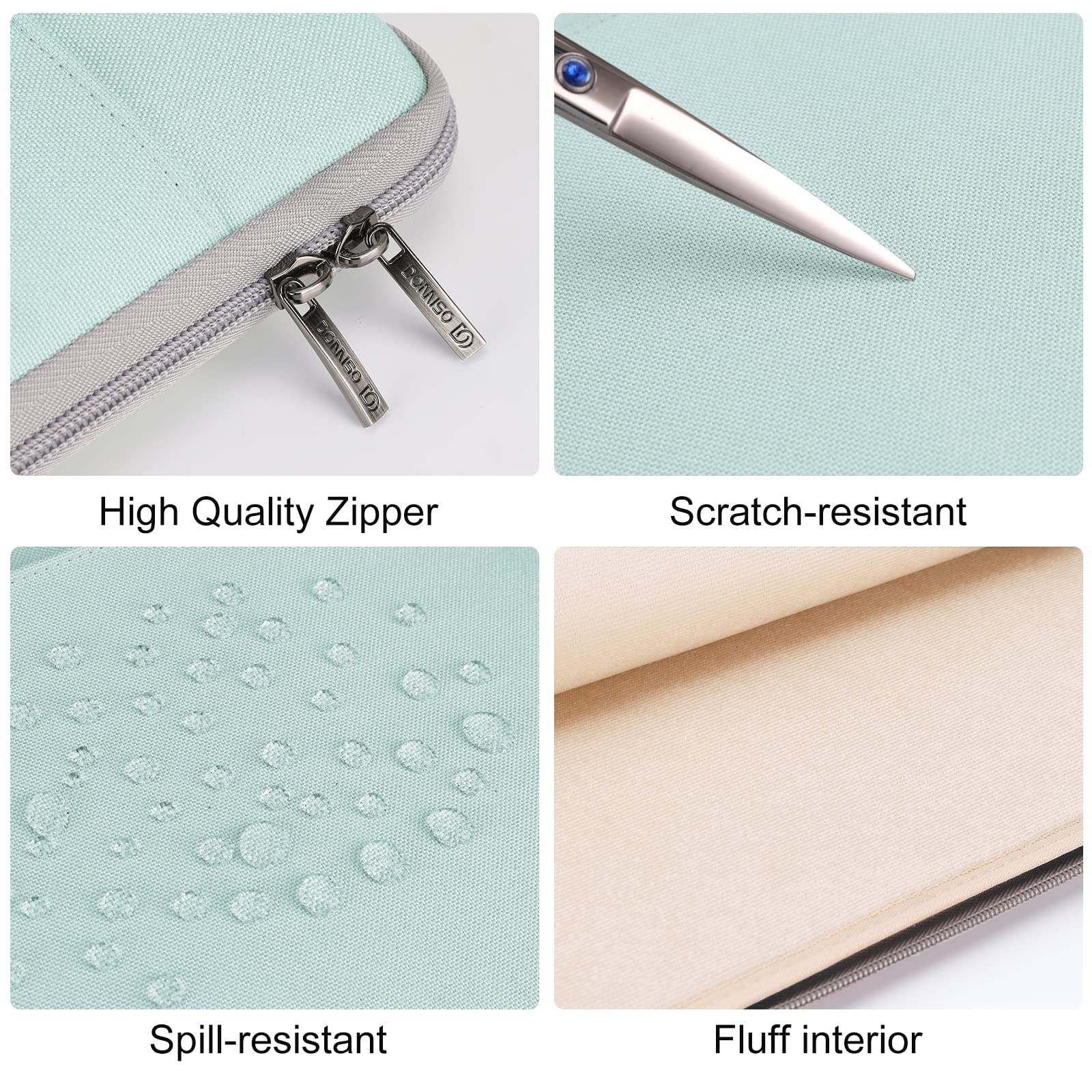 Domiso 10.1 Inch Tablet Case With Handle Water-Resistant Protective Carrying Bag For 10.5 10.9 Ipad Air / 10.2 Ipad / 10.5 11 Ip