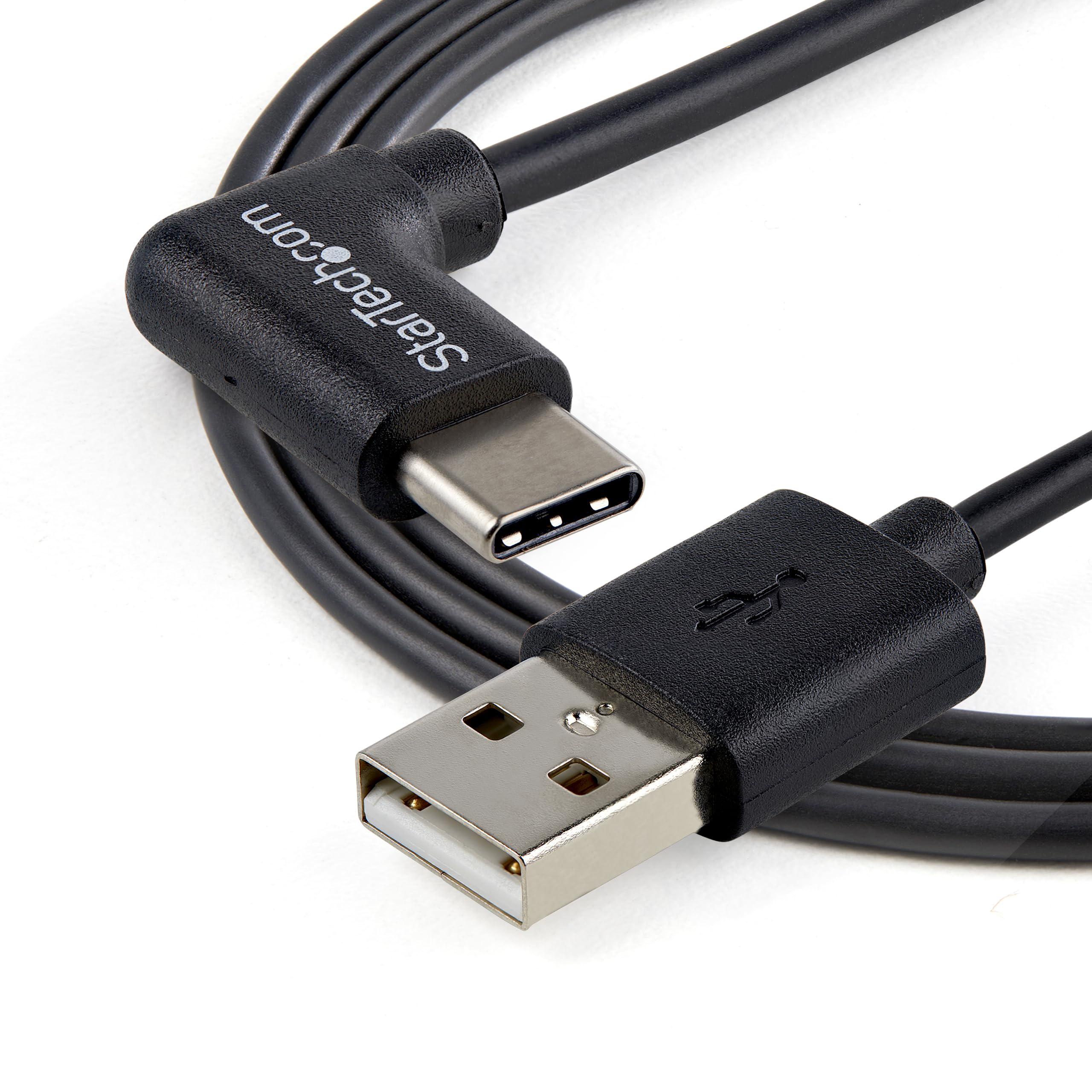 Startech.Com Usb To Usb C Cable - 1M / 3 Ft - Right Angle Usb Cable - Usb A To Usb C Cable - Usb 2.0 Cable - Usb Type C Cable (U