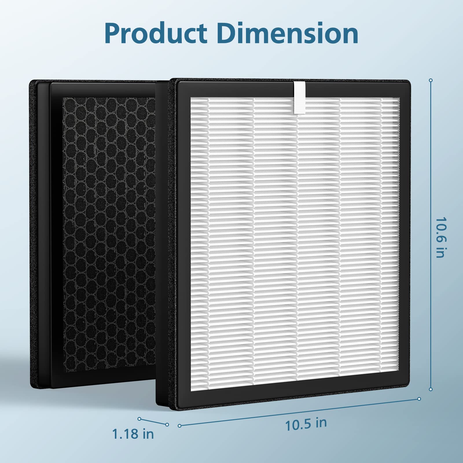 3 Pack G3 Air Purifier Replacement Filter For Ameifu, Compatible With Ameifu G3 (Sferf 30) Air Purifier, Vewior A3 Air Purifier