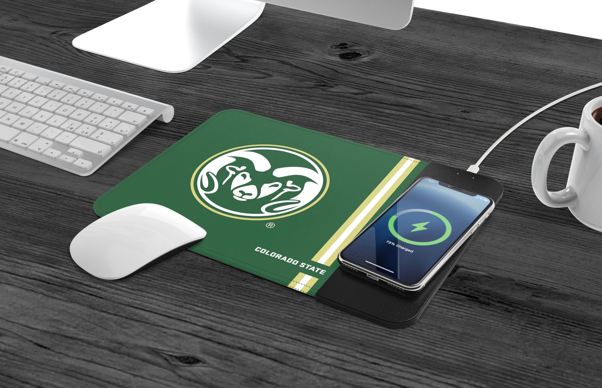 Soar Ncaa Wireless Charging Mouse Pad, Colorado State Rams