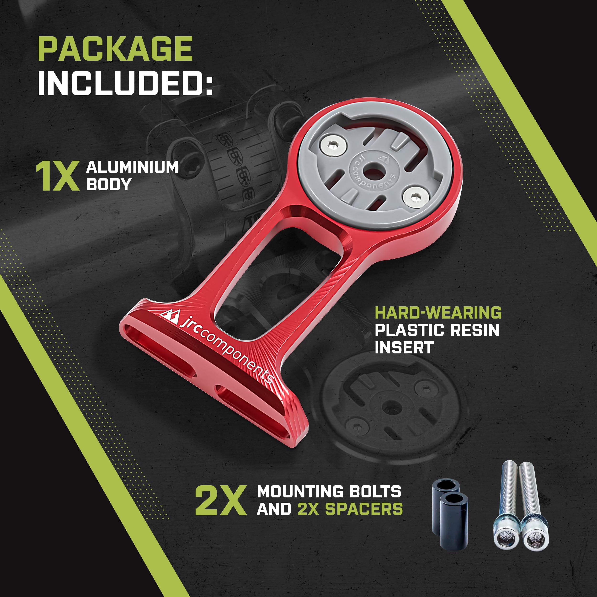 Jrc Components Stem Out Front Mount - Compatible With Wahoo - Orange