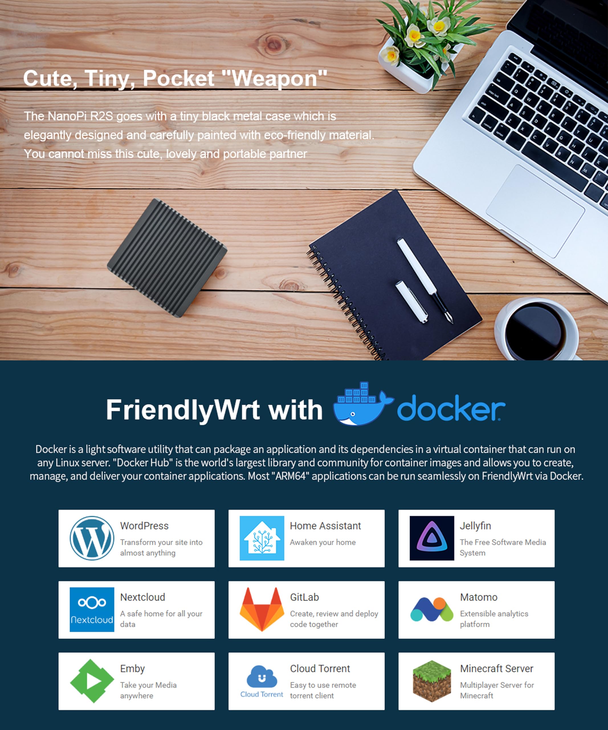 Nanopi R2S Open Source Mini Router With Dual-Gbps Ethernet Ports 1Gb Ddr4 Based In Rk3328 Soc For Iot Nas Smart Home Gateway, Bu