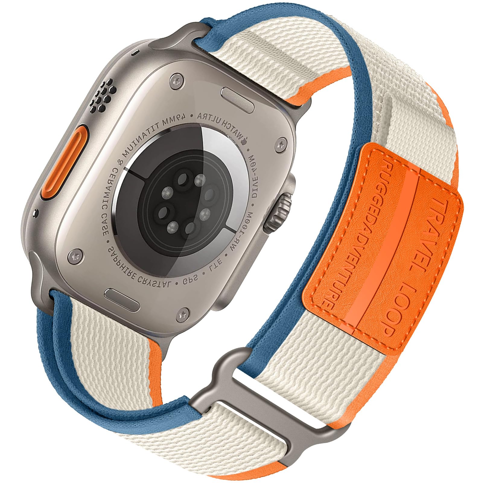 Trail Loop Nylon Band - Compatible with Apple Watch Ultra 3/2/1 Series 11/10/9/8/7/6/SE/5/4/3 Men Women,Rugged Elastic Fabric Sp