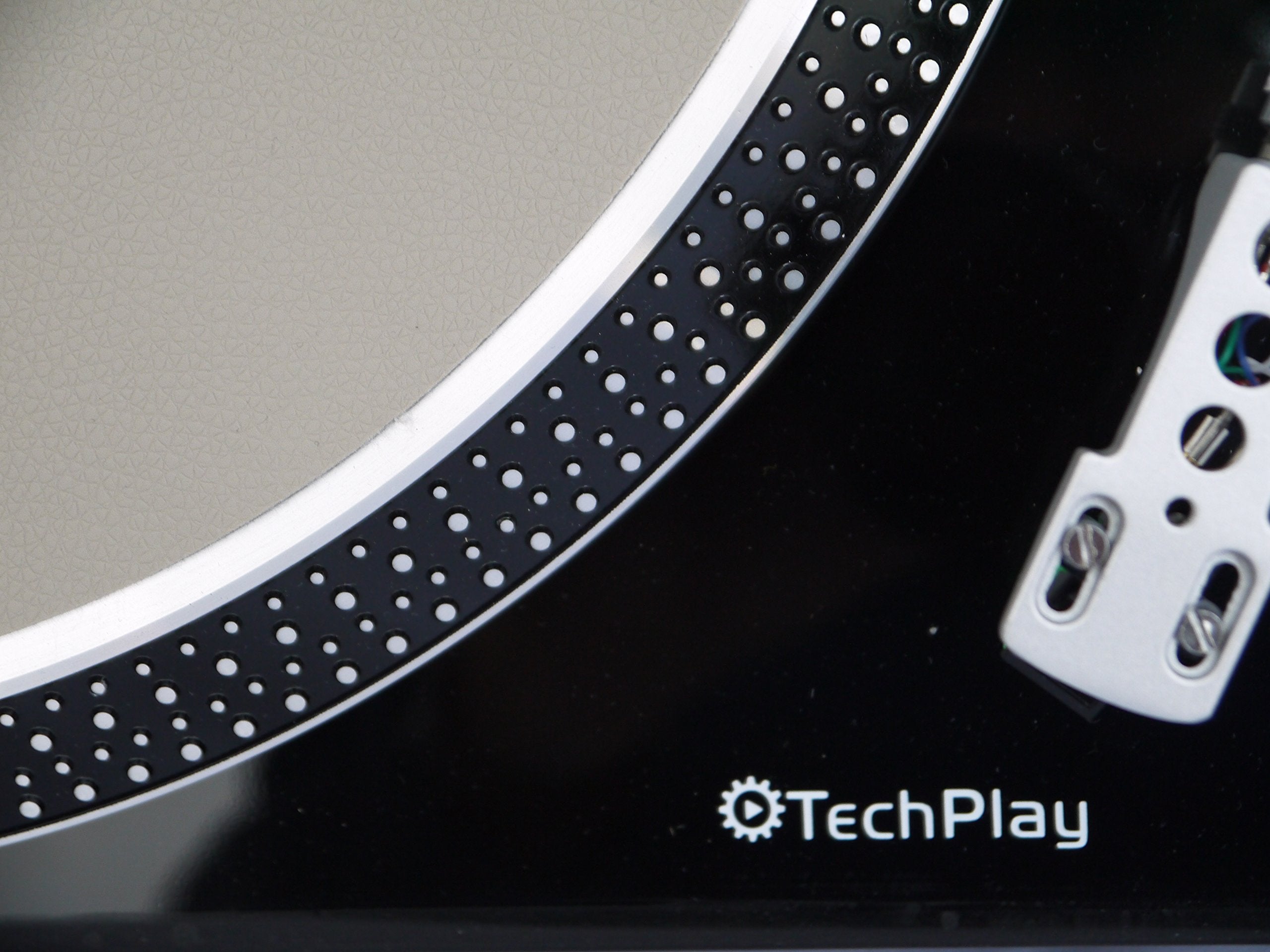 Techplay Iep212 Leatherette Anti Static Turntable Mat. Ultra Thin For Maximun Performance (Gray)